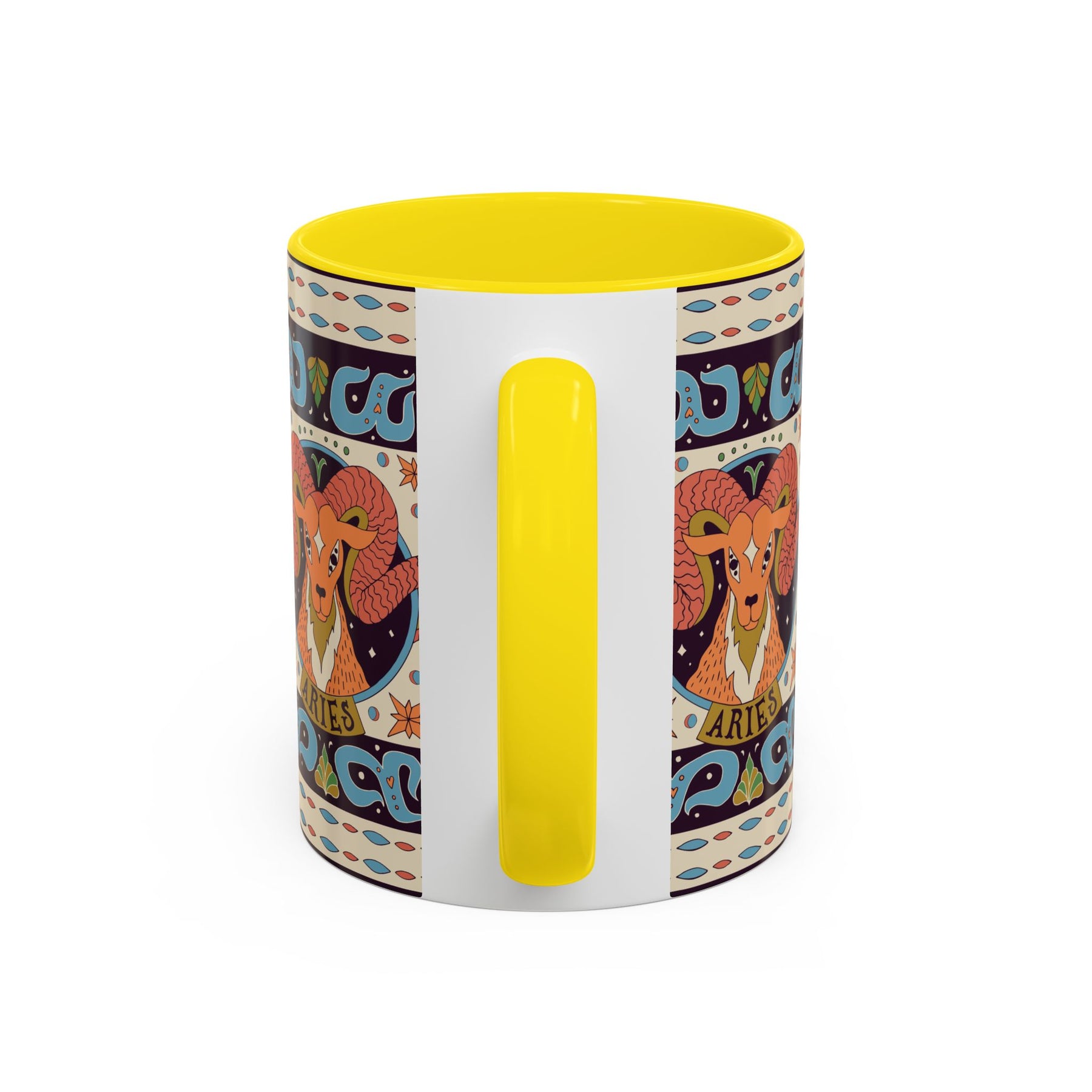 Colorful Capricorn Coffee Mug, Custom Ceramic 11oz & 15oz Zodiac Design - Ira World Art LLC
