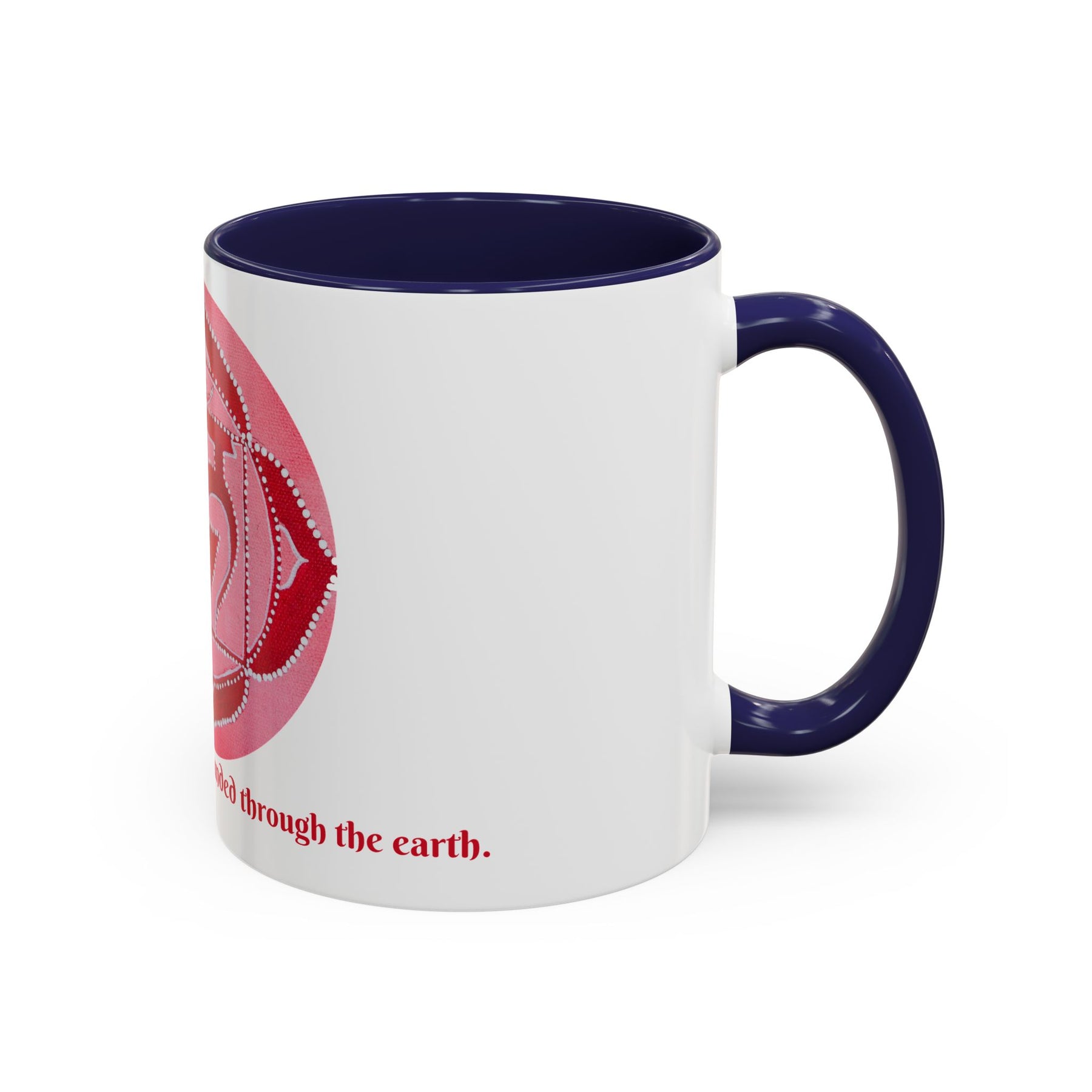Root Chakra Mug for Meditation – 11oz Yoga Cup with Bold Design - Ira World Art LLC