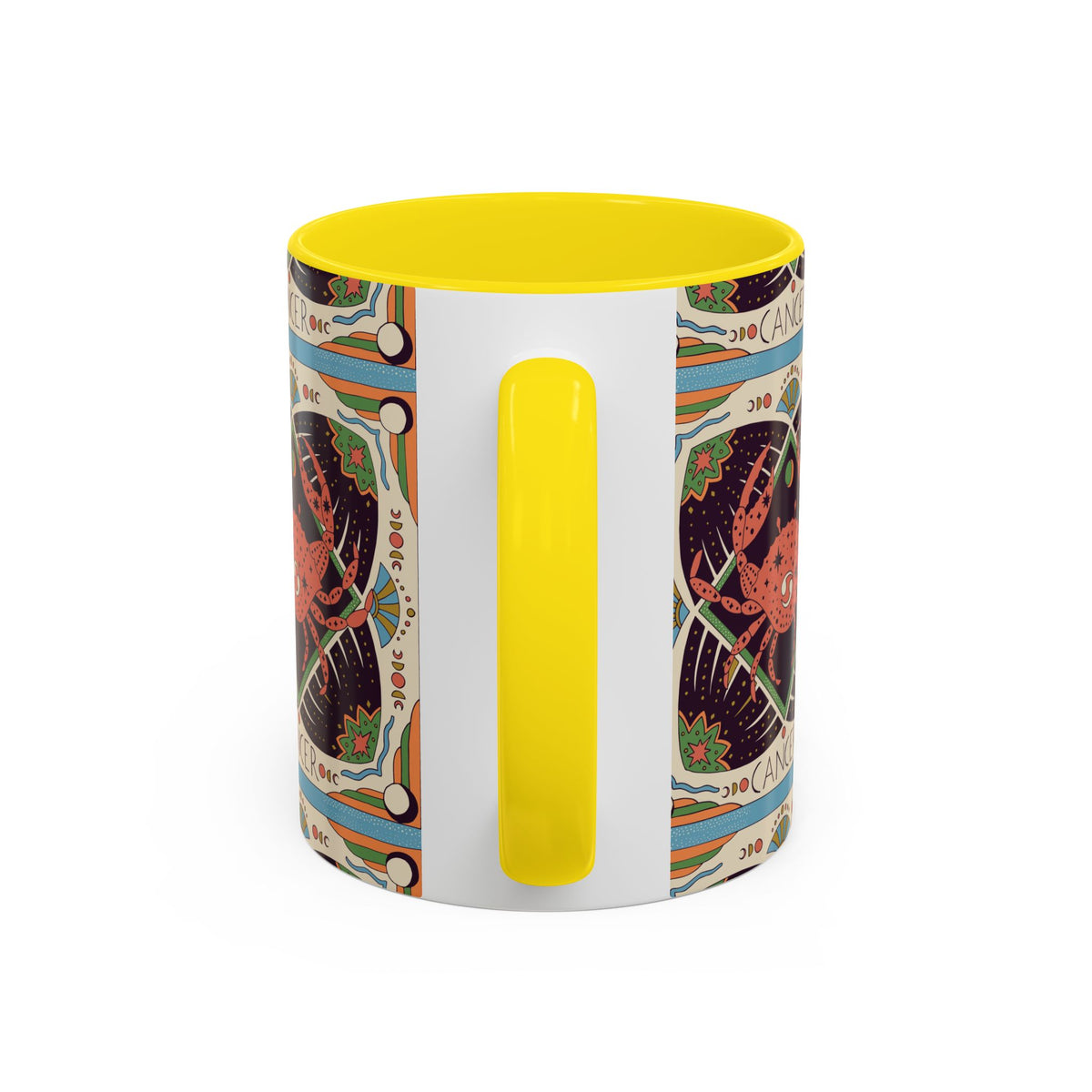 Colorful Capricorn Ceramic Mug, Custom 11oz & 15oz Zodiac Coffee Cup - Ira World Art LLC
