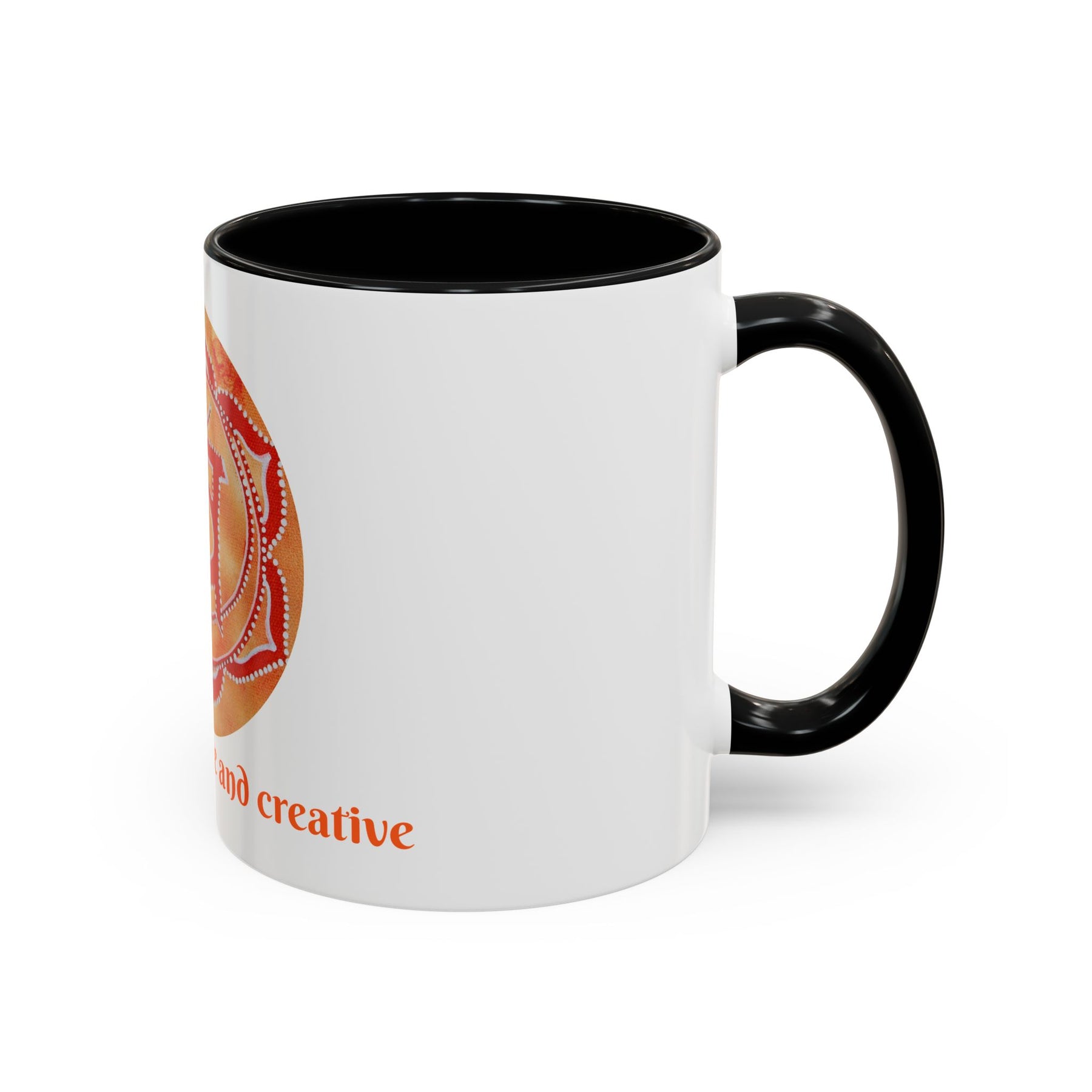 Sacral Chakra Mug for Meditation – 11oz Yoga Tea Mug with Bold Design - Ira World Art LLC