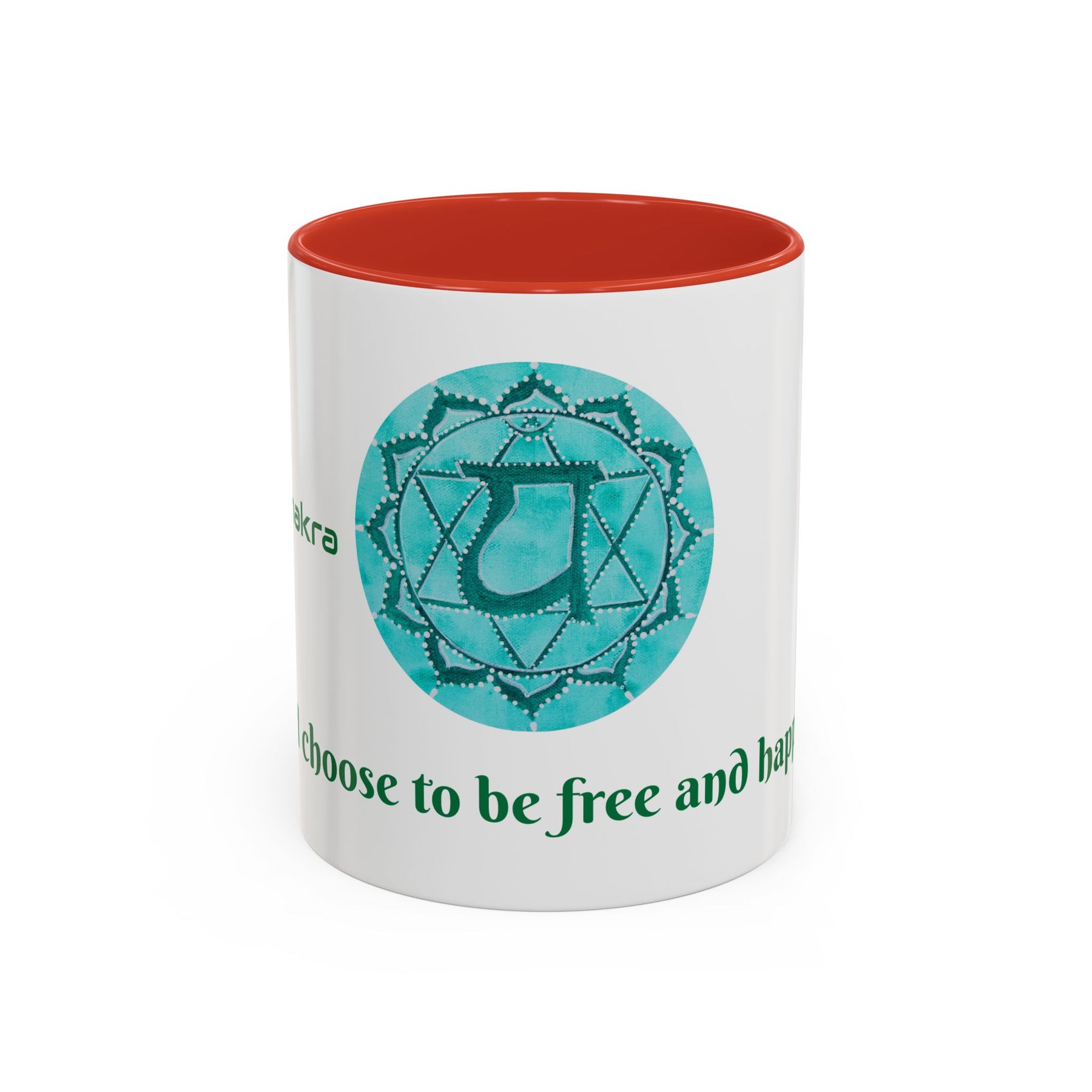 Heart Chakra Ceramic Coffee Mug 11oz with Artistic Zodiac Design - Ira World Art LLC