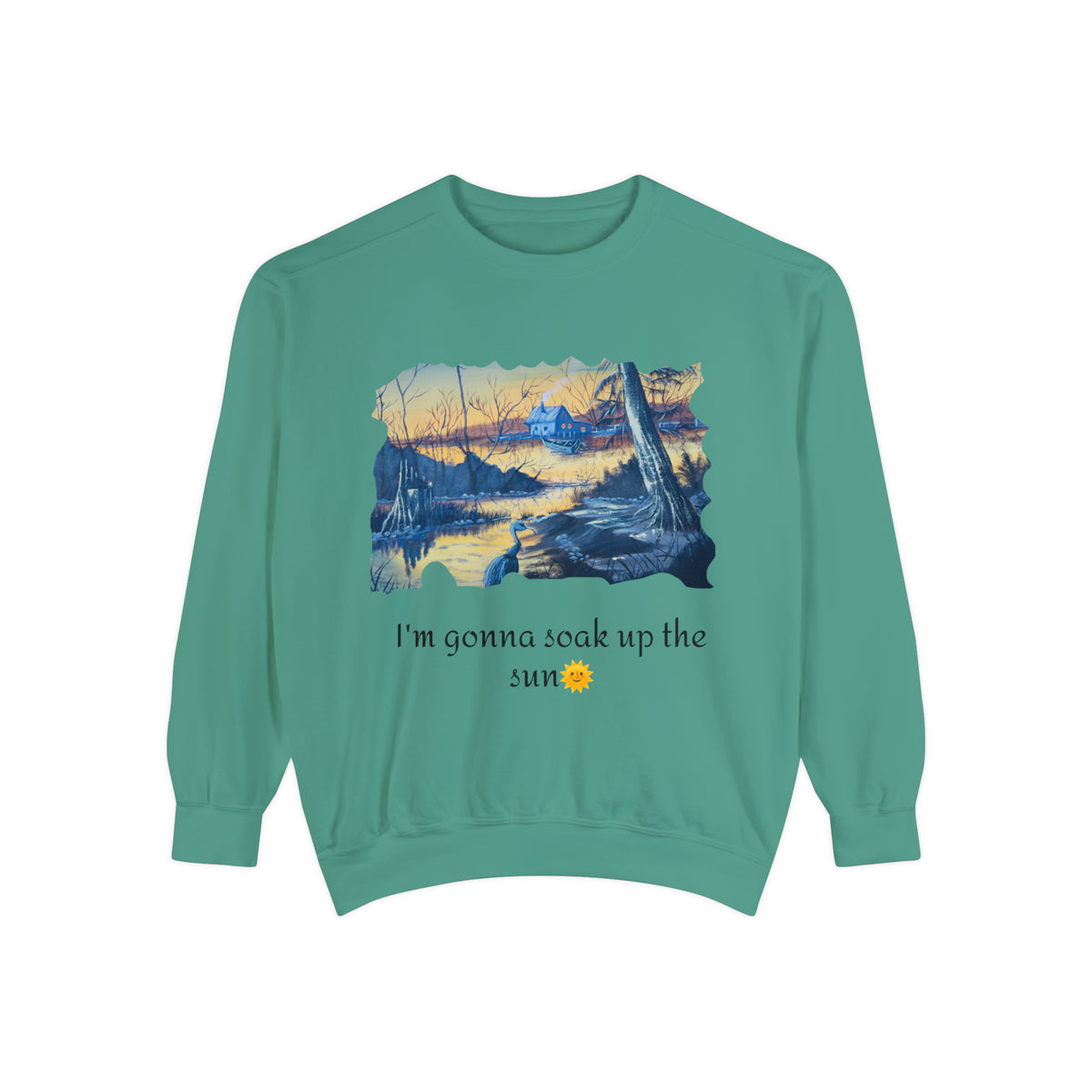 Unisex Garment-Dyed Sweatshirt - Ira World Art LLC