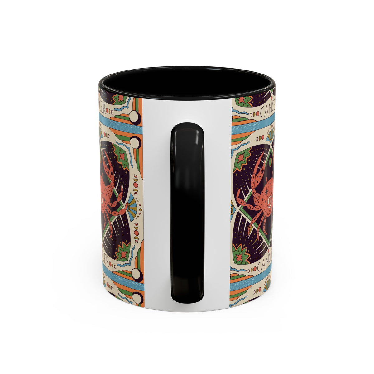 Colorful Capricorn Ceramic Mug, Custom 11oz & 15oz Zodiac Coffee Cup - Ira World Art LLC