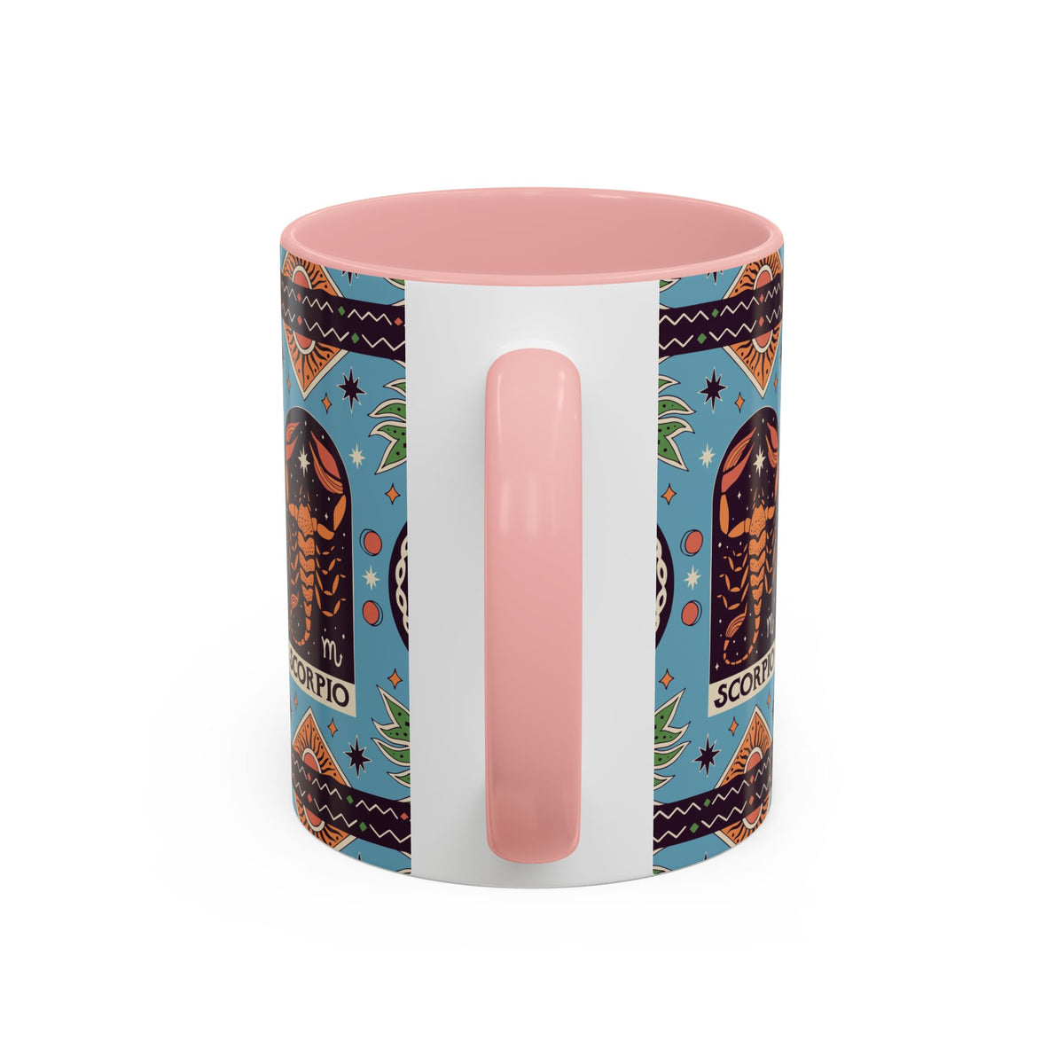 Colorful Scorpio Zodiac Ceramic Mug, Custom 11oz & 15oz Coffee Cup Design - Ira World Art LLC