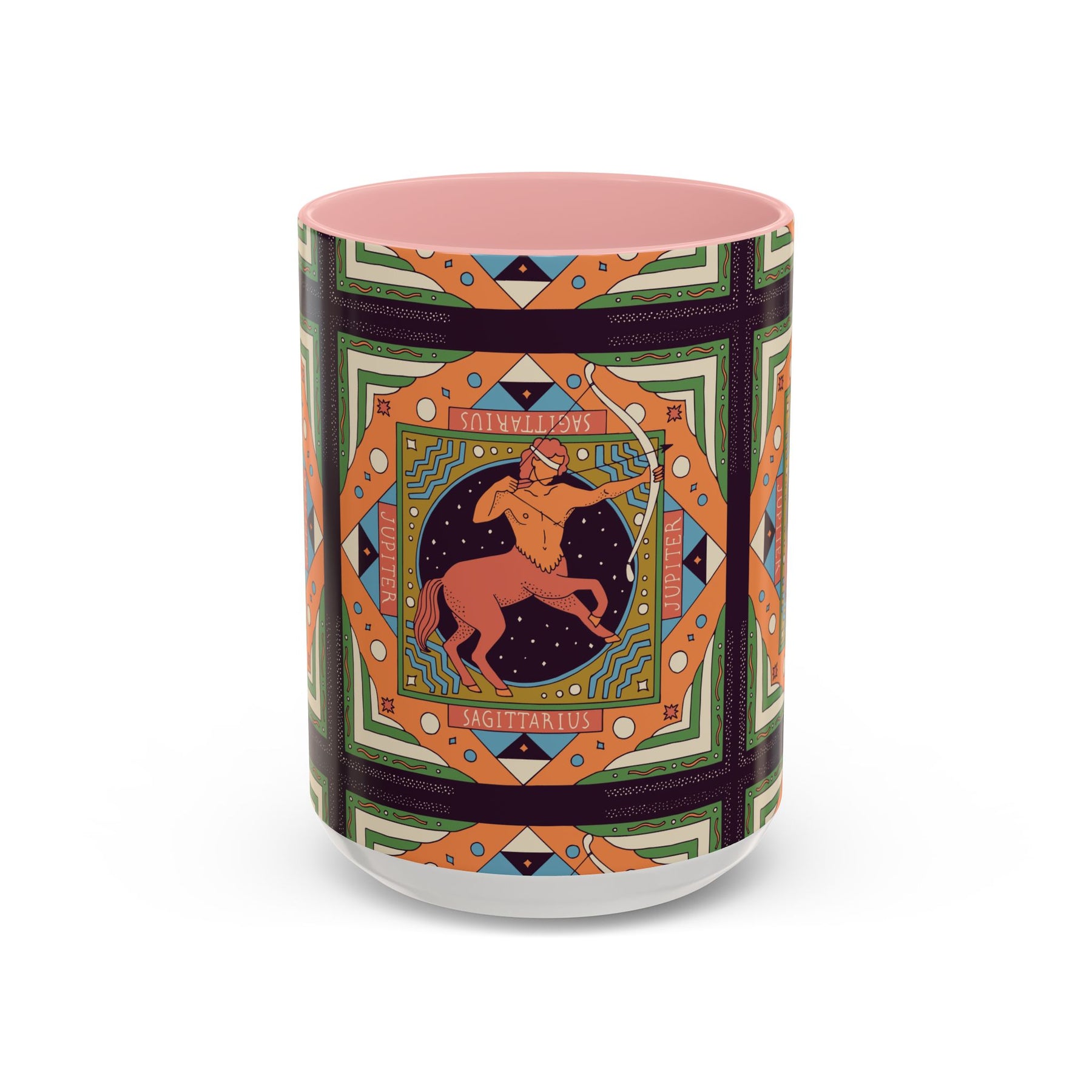 Sagittarius Custom Coffee Mug, Vibrant 11oz & 15oz Unique Printed Design - Ira World Art LLC
