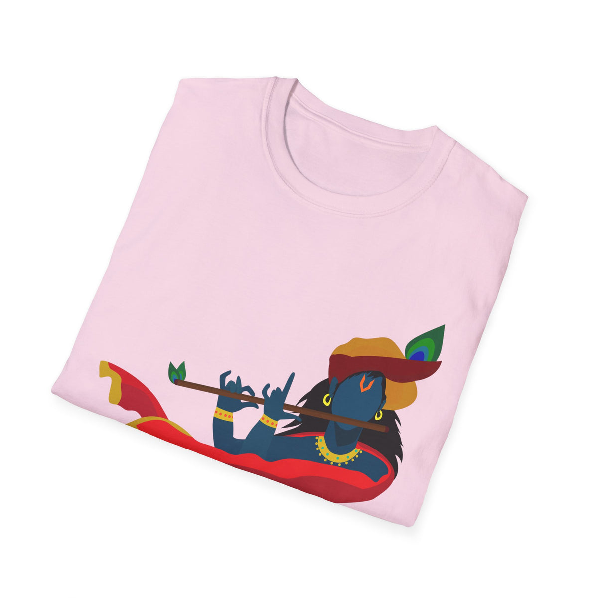 Krishna Tees Unisex T-Shirt - Indian Spiritual Clothing, Krishna Boho Shirt, Yoga Apparel, Unisex Graphic Tee, Hindu Krishna Top - Ira World Art LLC