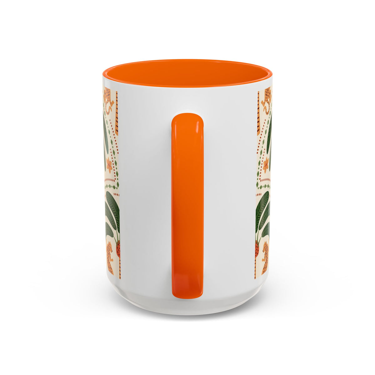 Tropical Ceramic Coffee Mug with Colorful Floral Design, 11oz & 15oz - Ira World Art LLC