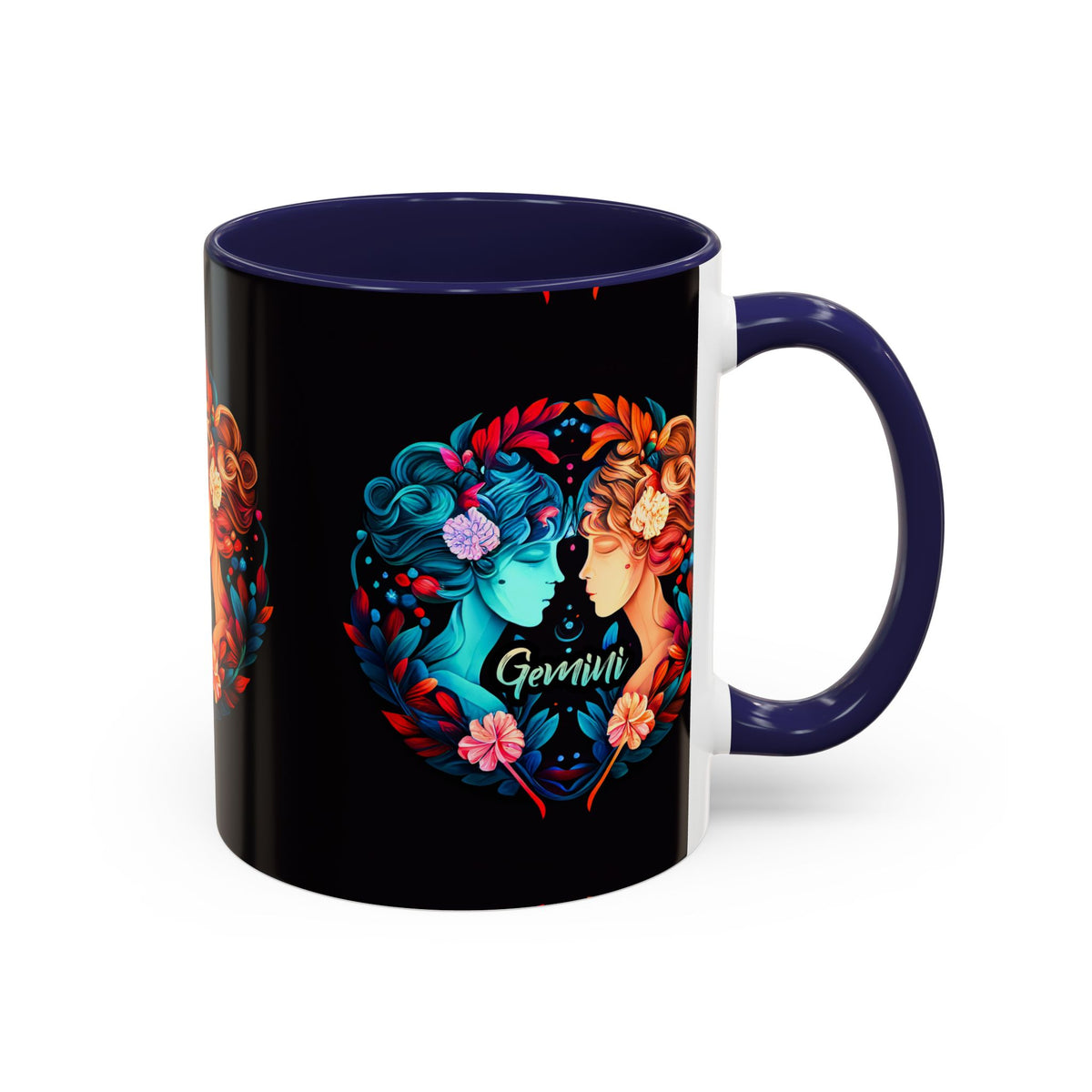 Gemini Zodiac Coffee Mug, Custom Ceramic 11oz & 15oz Colorful Design - Ira World Art LLC