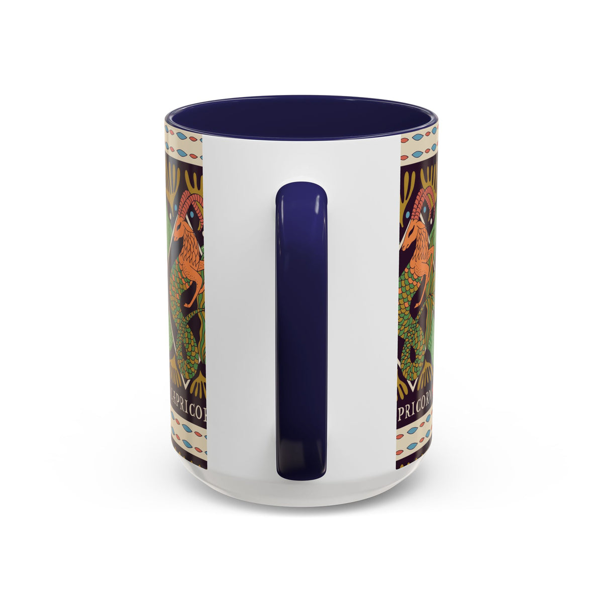 Colorful Capricorn Mug, Custom Ceramic Coffee Cup 11oz & 15oz Zodiac Design - Ira World Art LLC