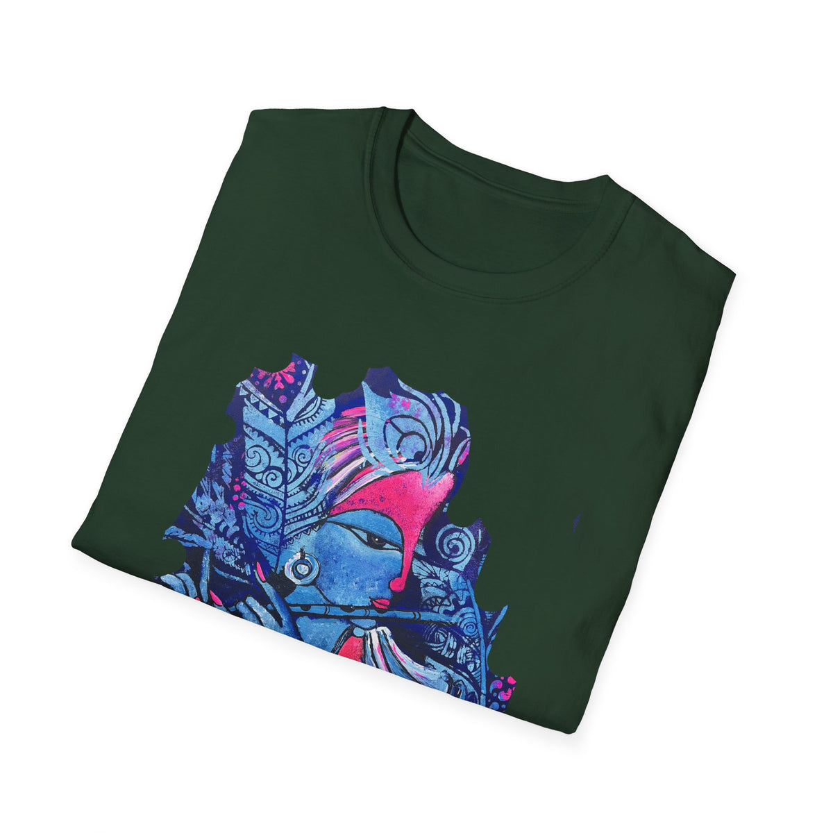 Radha Krishna Painting Print Unisex T-Shirt, Hindu Deity Tee, Spiritual Clothing, Religious Art Shirt, Festival Wear - Ira World Art LLC