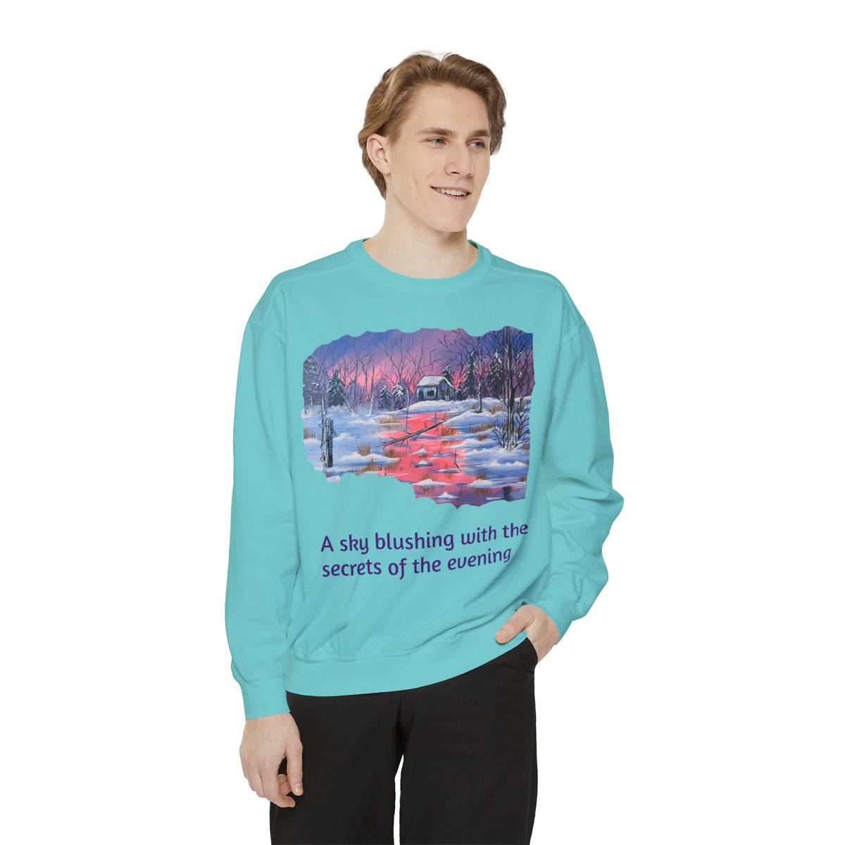 Unisex Garment-Dyed Sweatshirt - Ira World Art LLC