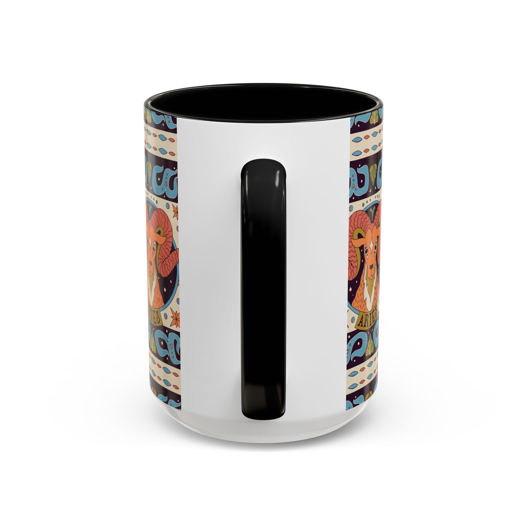 Colorful Capricorn Coffee Mug, Custom Ceramic 11oz & 15oz Zodiac Design - Ira World Art LLC