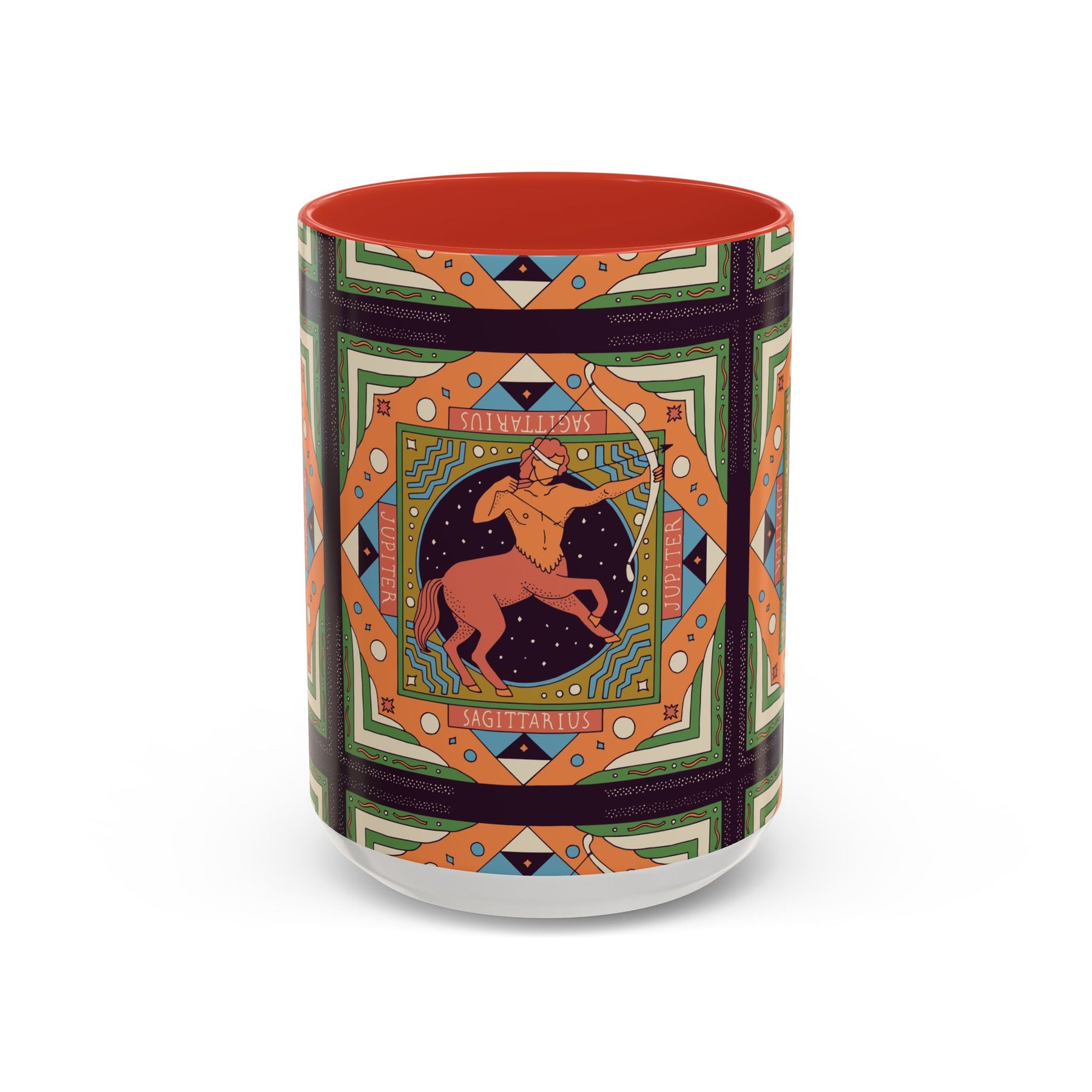 Sagittarius Custom Coffee Mug, Vibrant 11oz & 15oz Unique Printed Design - Ira World Art LLC