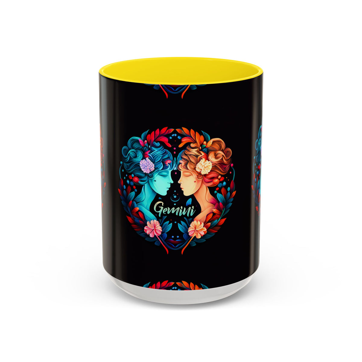 Gemini Zodiac Coffee Mug, Custom Ceramic 11oz & 15oz Colorful Design - Ira World Art LLC