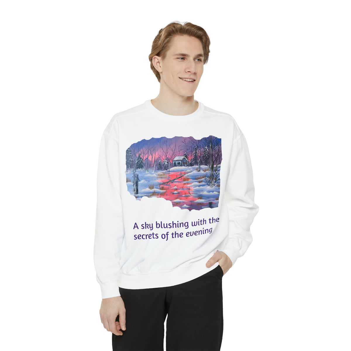Unisex Garment-Dyed Sweatshirt - Ira World Art LLC