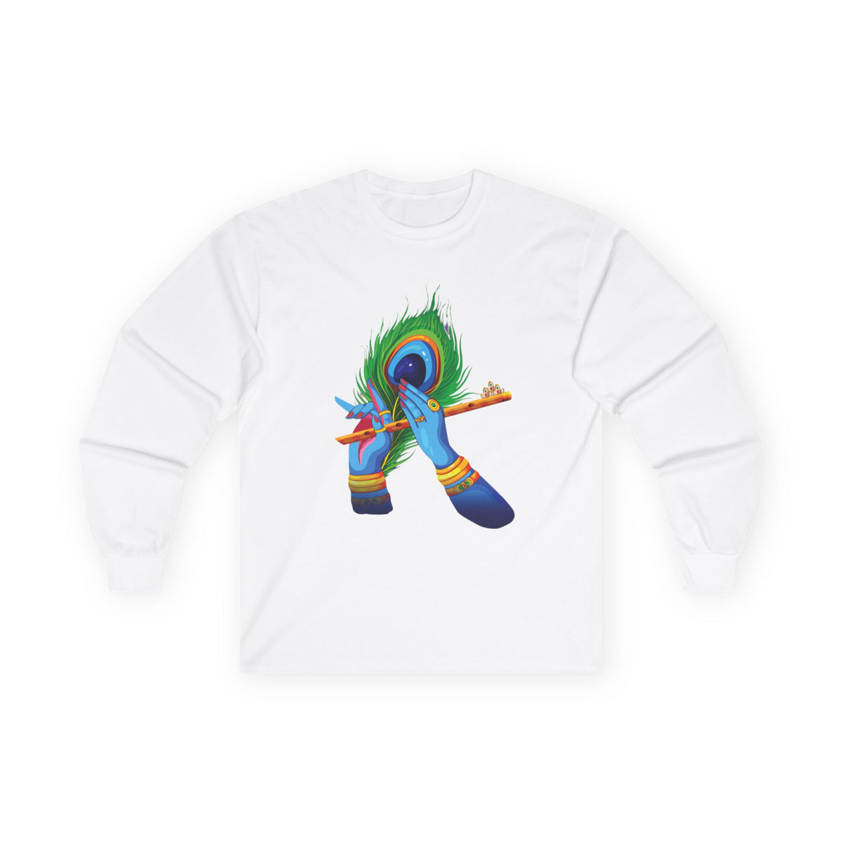 Vibrant Artistic Long Sleeve Tee, Spiritual Gift, Unisex Cotton Shirt, Festival Apparel, Faith-Based Fashion, Colorful Tee - Ira World Art LLC