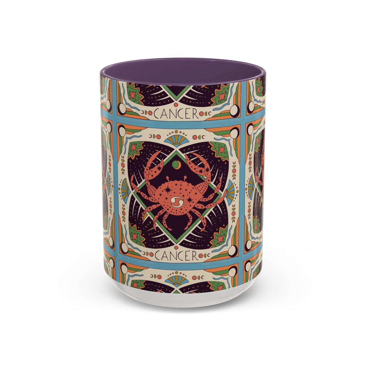 Colorful Capricorn Ceramic Mug, Custom 11oz & 15oz Zodiac Coffee Cup - Ira World Art LLC