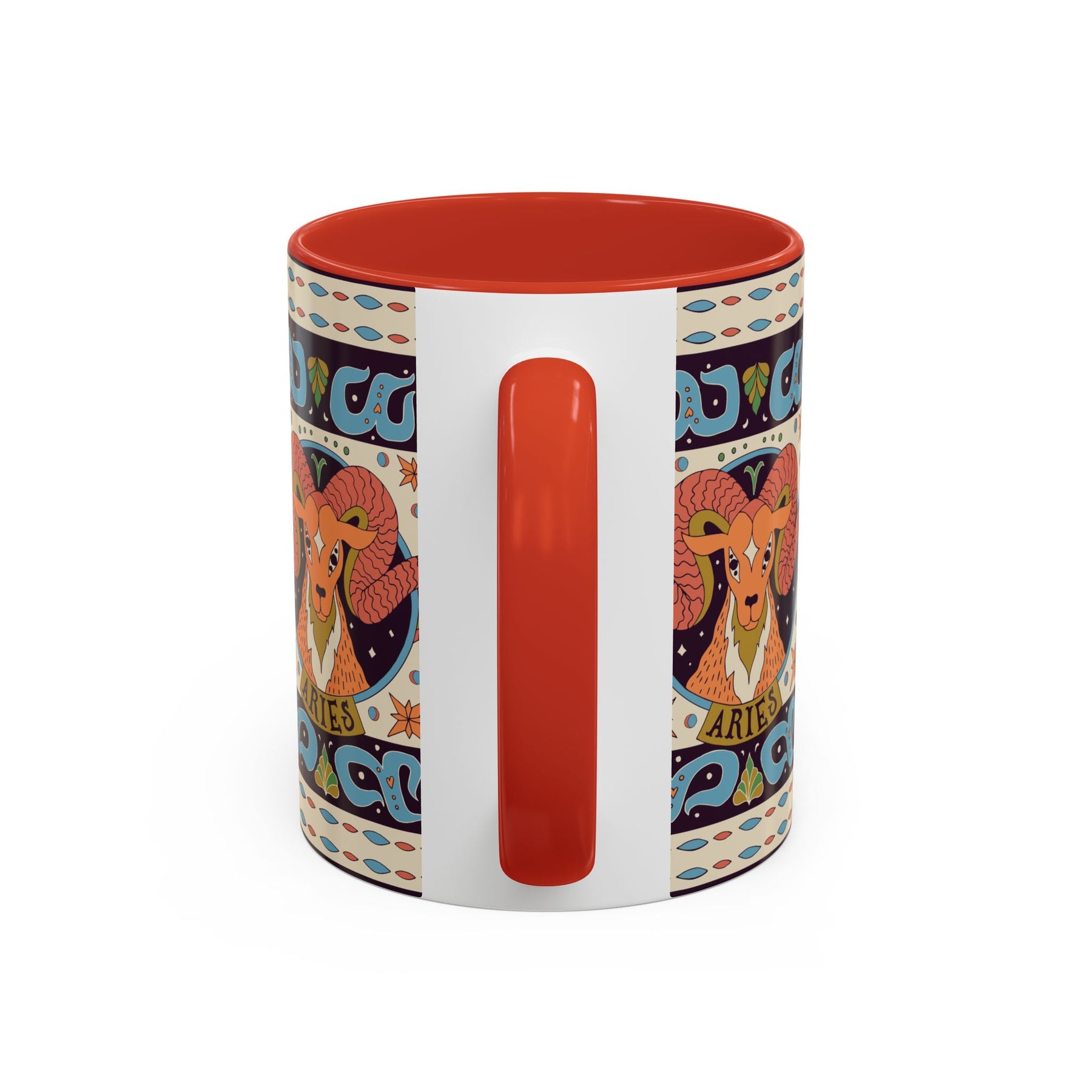 Colorful Capricorn Coffee Mug, Custom Ceramic 11oz & 15oz Zodiac Design - Ira World Art LLC