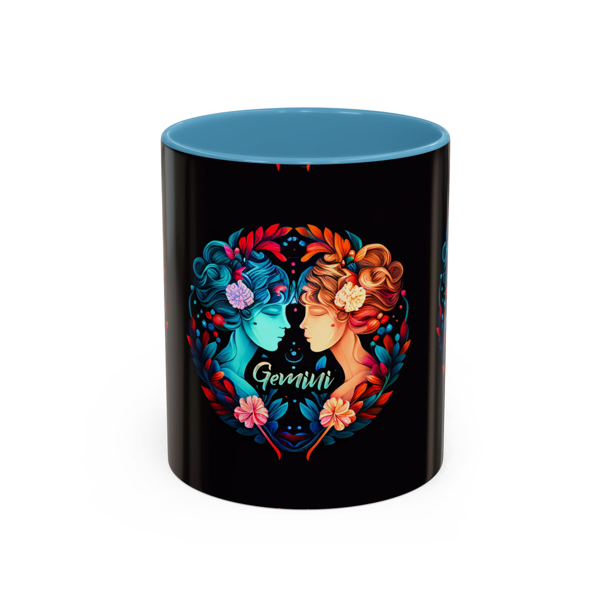 Gemini Zodiac Coffee Mug, Custom Ceramic 11oz & 15oz Colorful Design - Ira World Art LLC