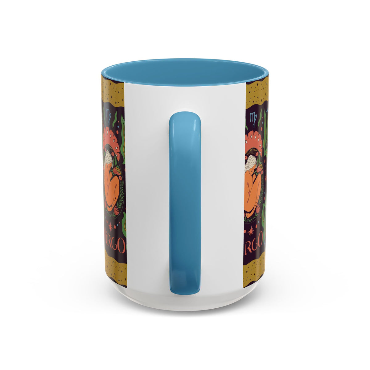 Virgo Zodiac Custom Coffee Mug, Colorful Ceramic 11oz and 15oz Design - Ira World Art LLC