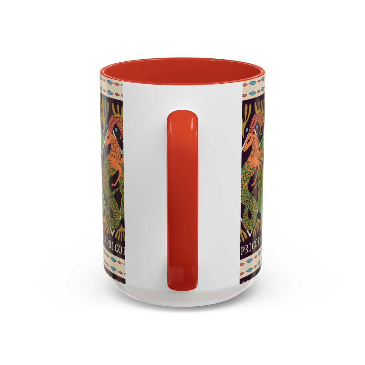 Colorful Capricorn Mug, Custom Ceramic Coffee Cup 11oz & 15oz Zodiac Design - Ira World Art LLC