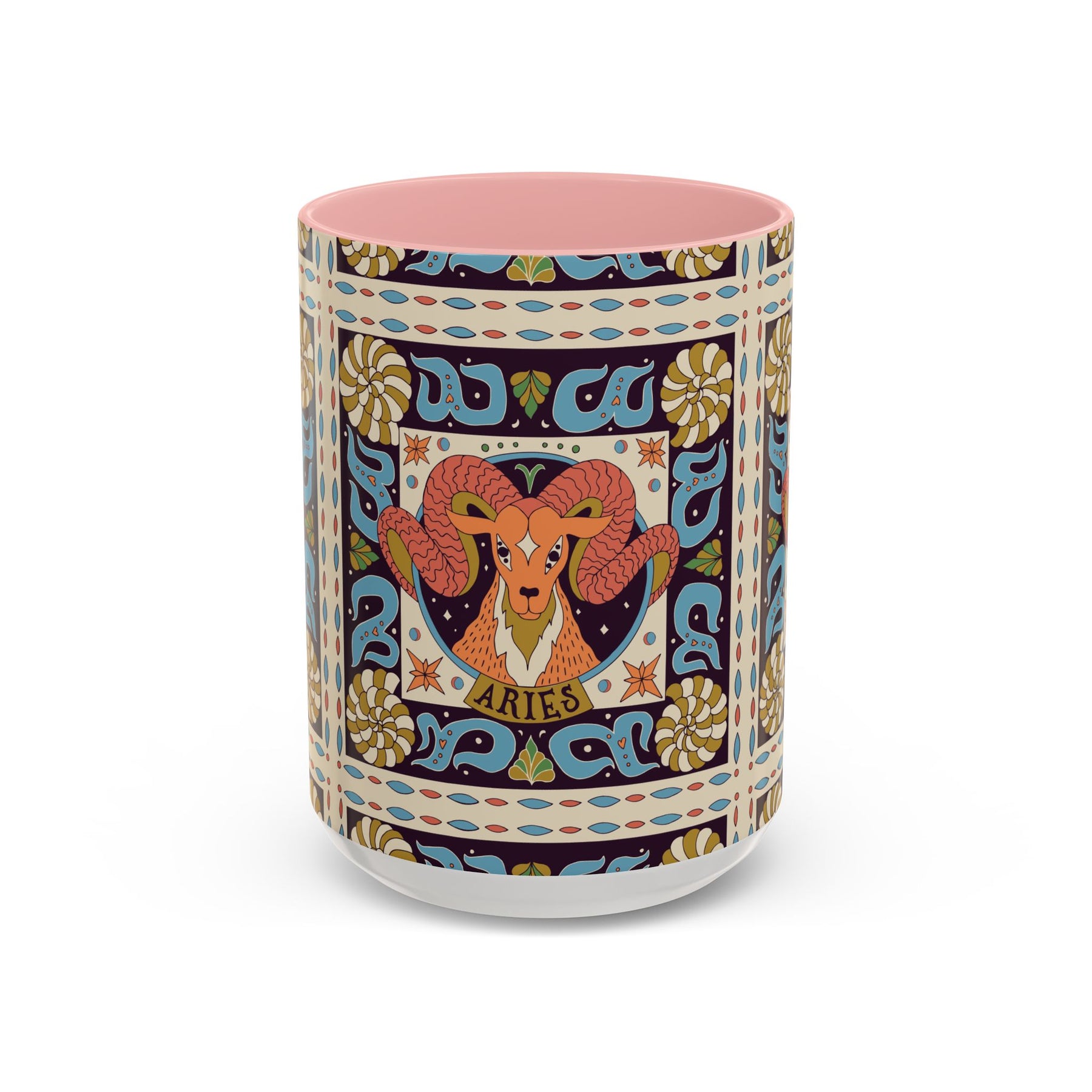 Colorful Capricorn Coffee Mug, Custom Ceramic 11oz & 15oz Zodiac Design - Ira World Art LLC