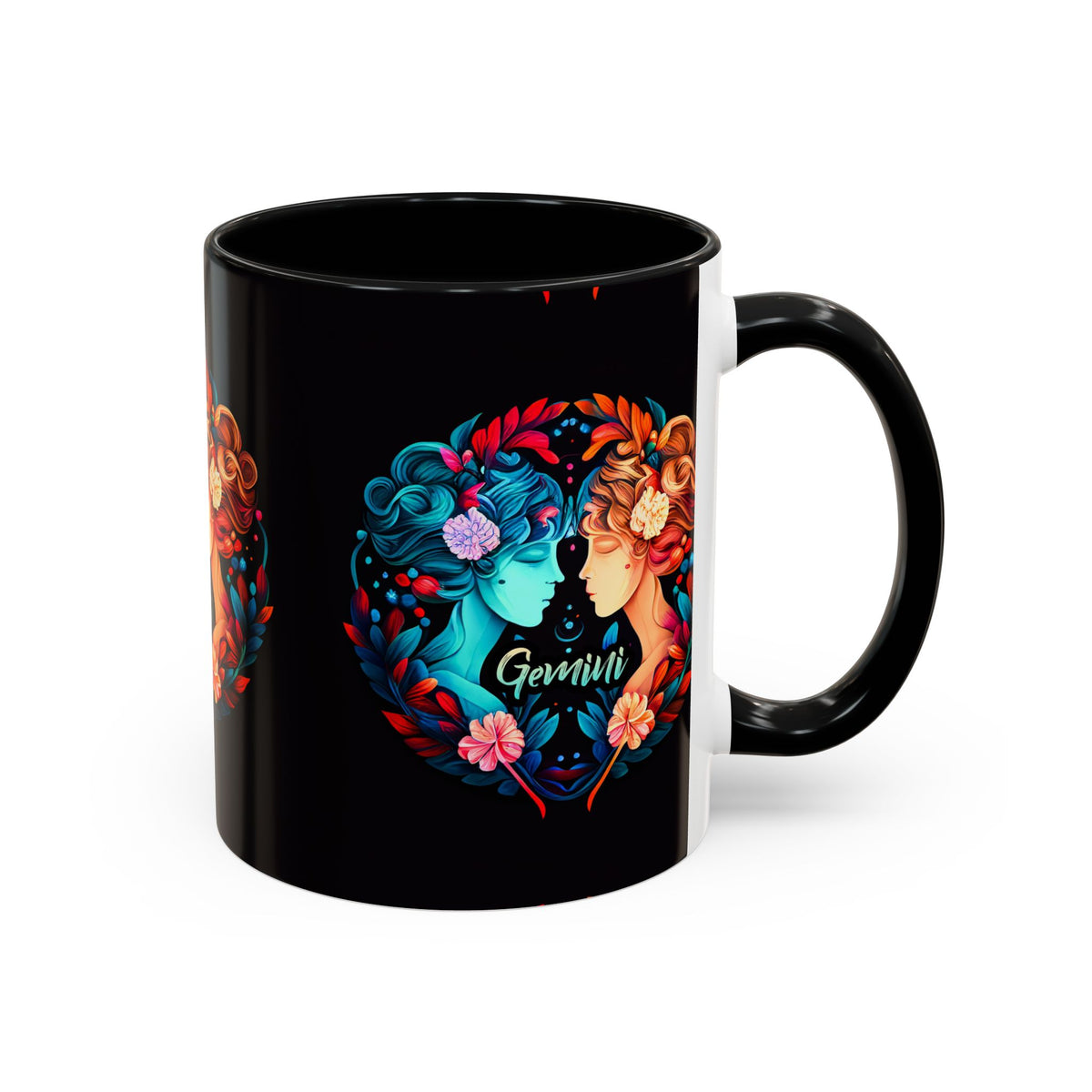 Gemini Zodiac Coffee Mug, Custom Ceramic 11oz & 15oz Colorful Design - Ira World Art LLC