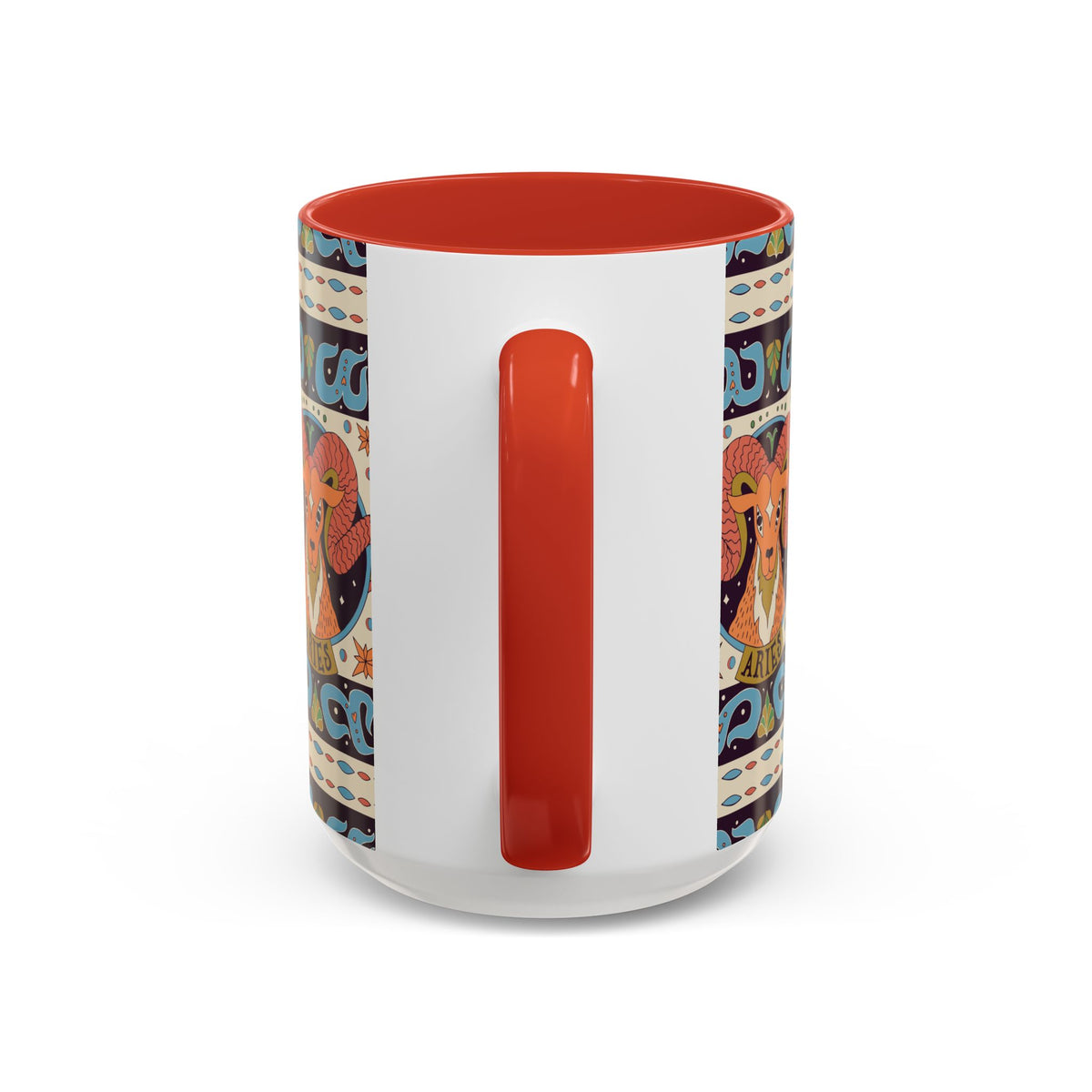 Colorful Capricorn Coffee Mug, Custom Ceramic 11oz & 15oz Zodiac Design - Ira World Art LLC