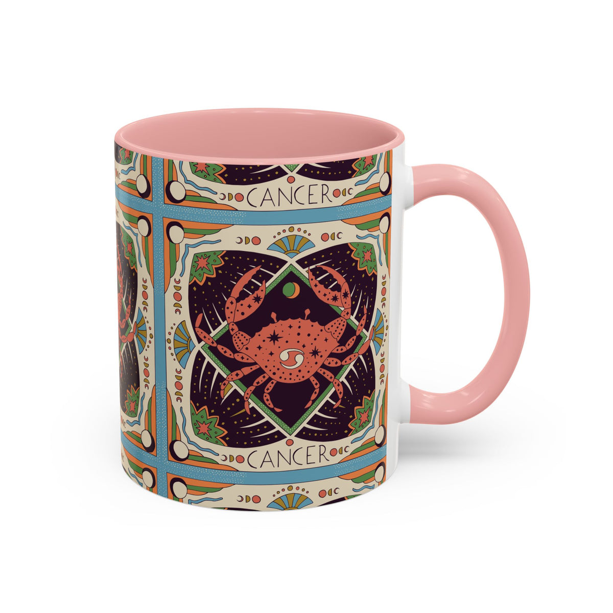 Colorful Capricorn Ceramic Mug, Custom 11oz & 15oz Zodiac Coffee Cup - Ira World Art LLC