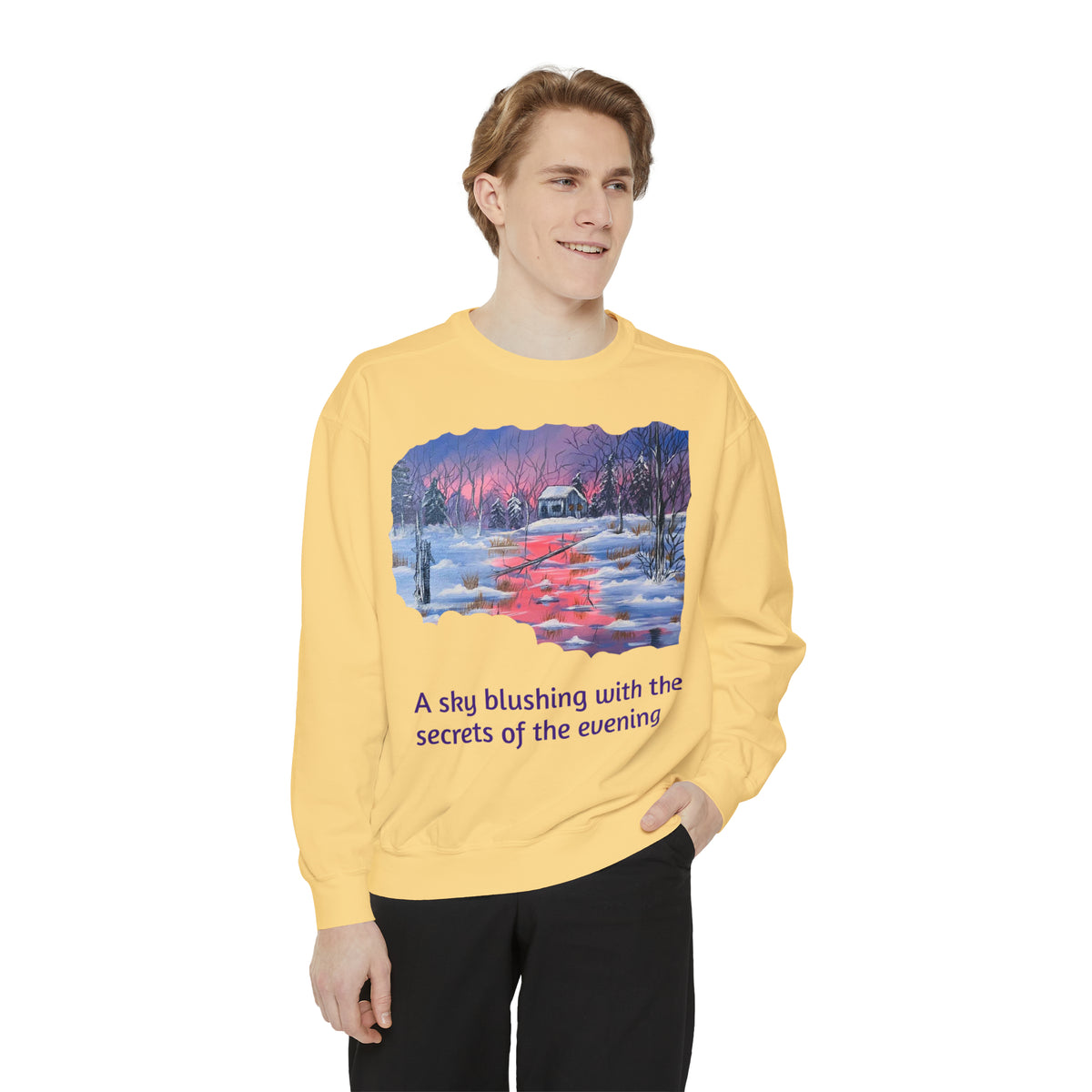 Unisex Garment-Dyed Sweatshirt - Ira World Art LLC