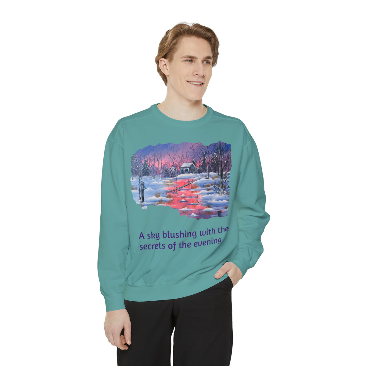 Unisex Garment-Dyed Sweatshirt - Ira World Art LLC