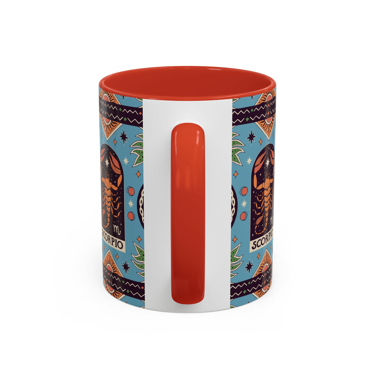 Colorful Scorpio Zodiac Ceramic Mug, Custom 11oz & 15oz Coffee Cup Design - Ira World Art LLC