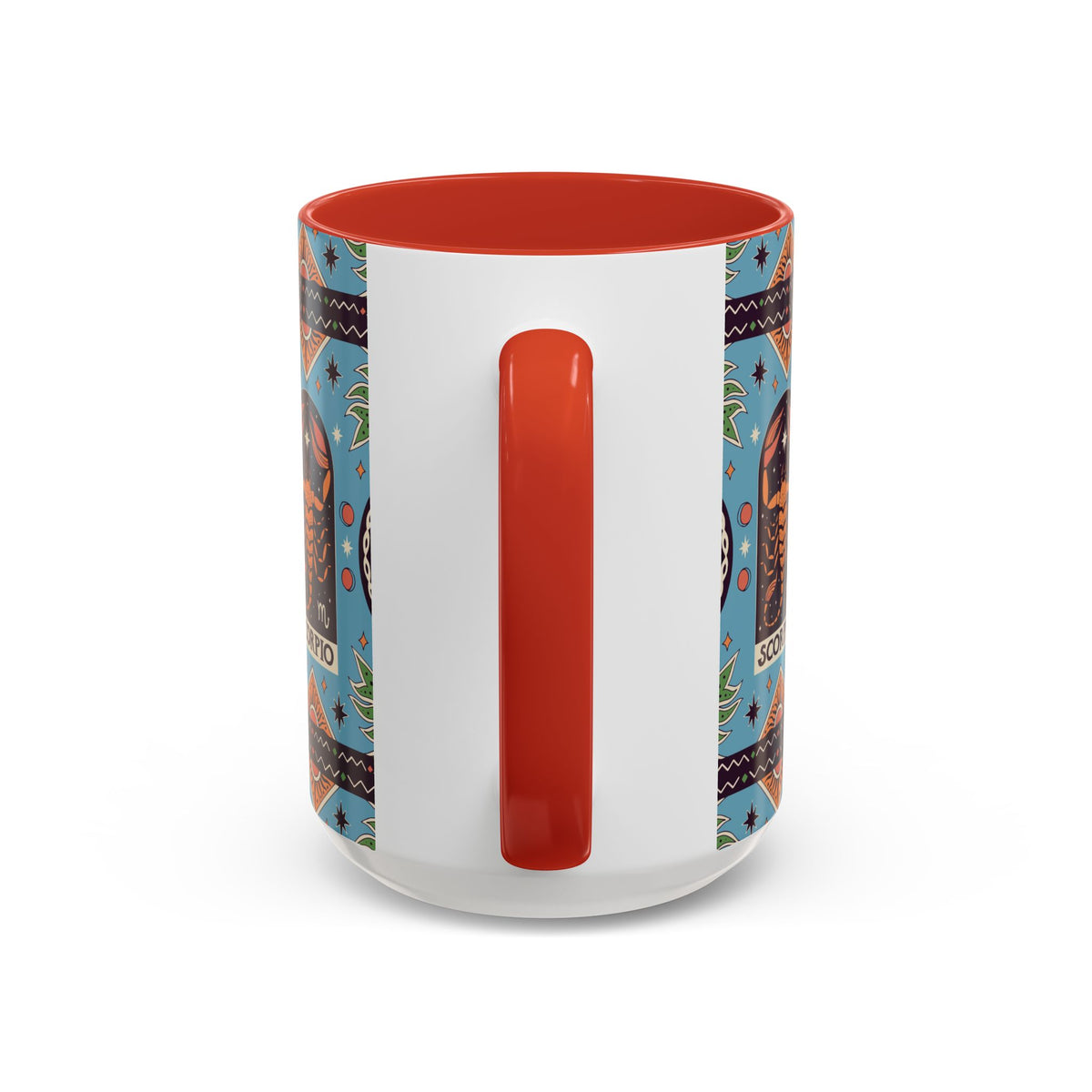Colorful Scorpio Zodiac Ceramic Mug, Custom 11oz & 15oz Coffee Cup Design - Ira World Art LLC
