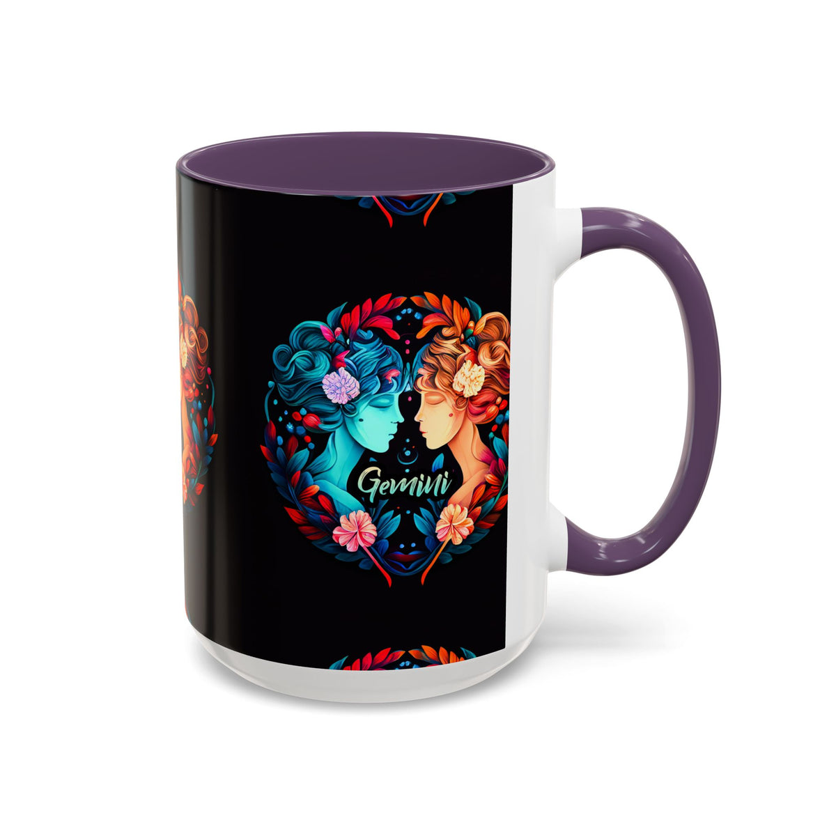 Gemini Zodiac Coffee Mug, Custom Ceramic 11oz & 15oz Colorful Design - Ira World Art LLC