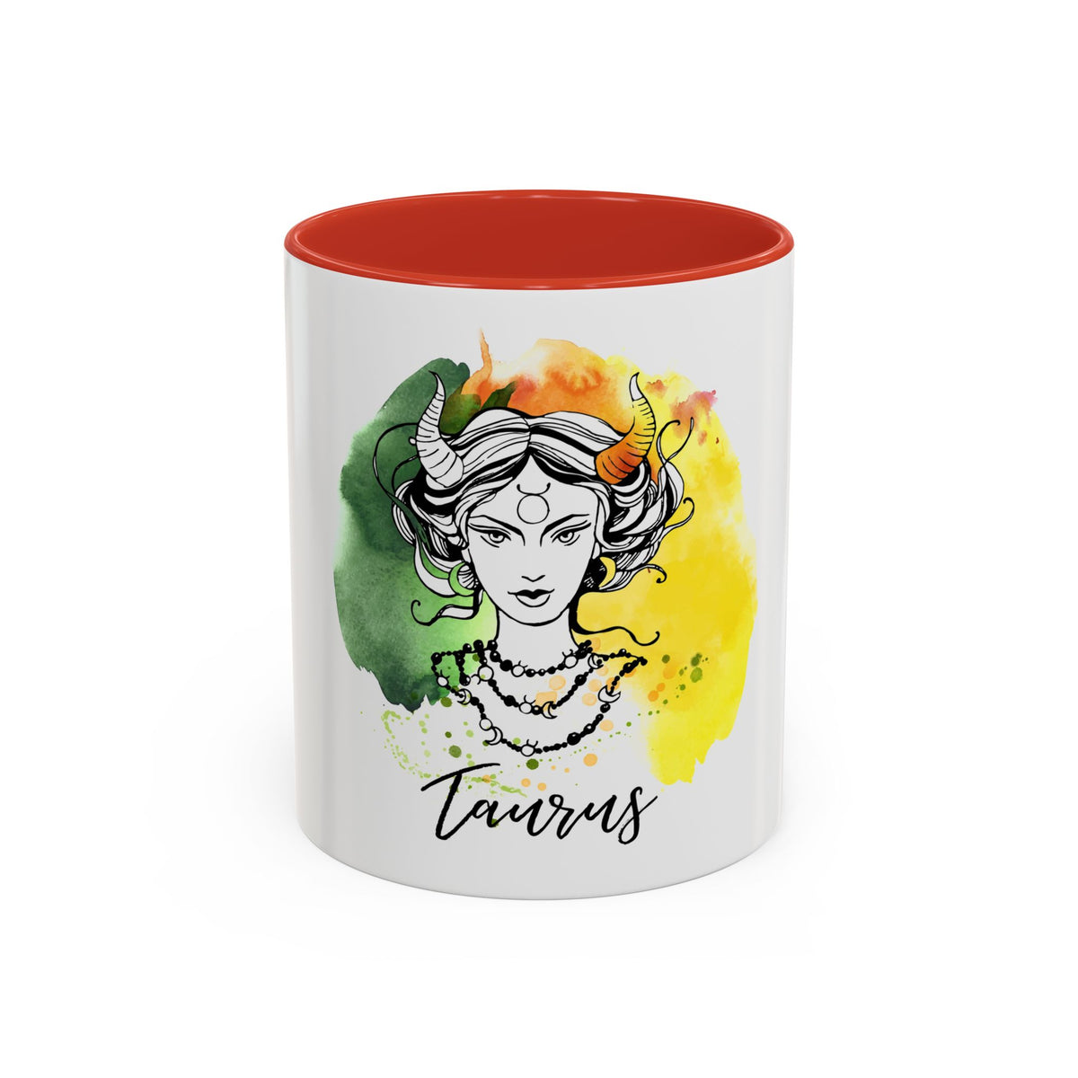 Taurus Zodiac Coffee Mug, Custom Printed 11oz & 15oz Unique Design - Ira World Art LLC
