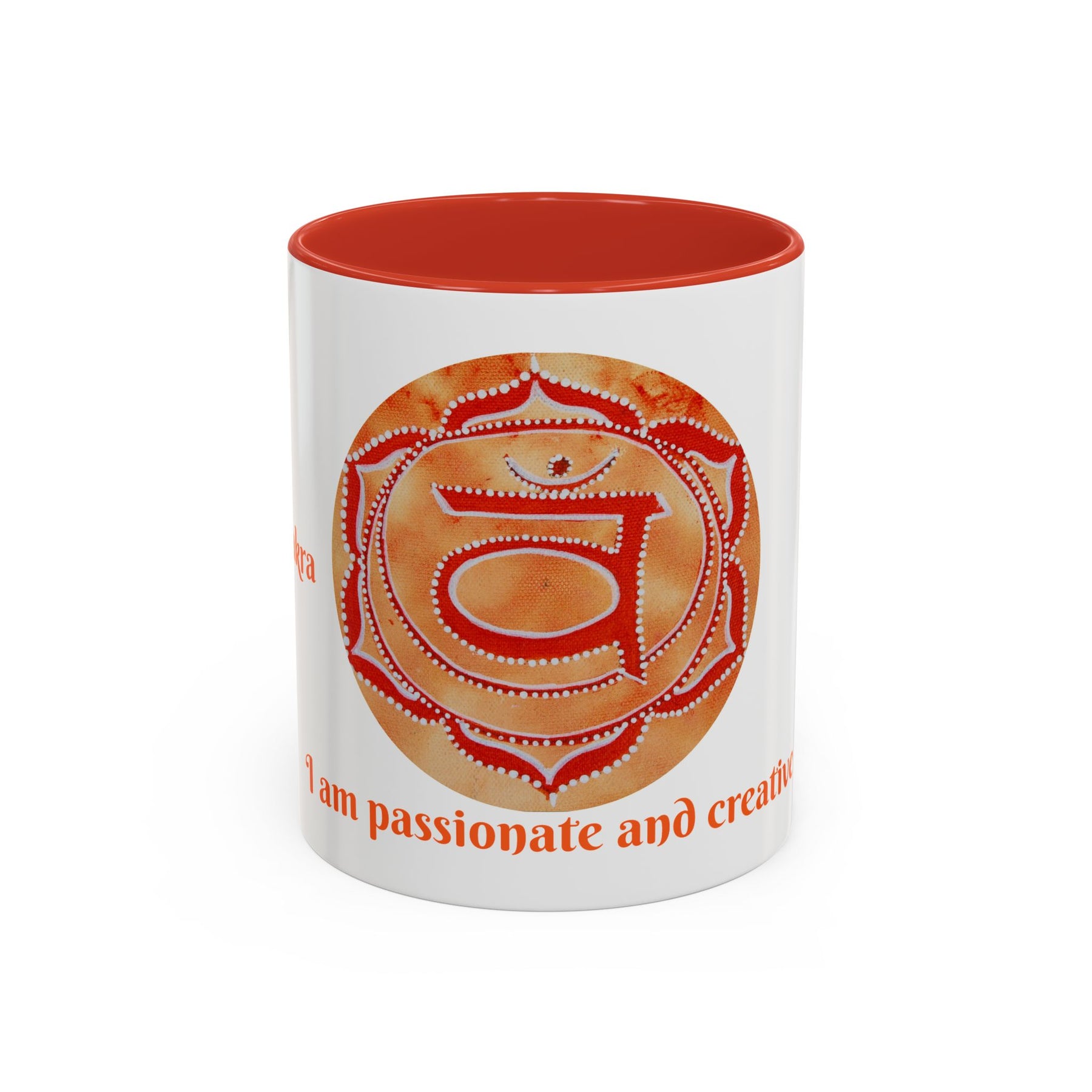 Sacral Chakra Mug for Meditation – 11oz Yoga Tea Mug with Bold Design - Ira World Art LLC