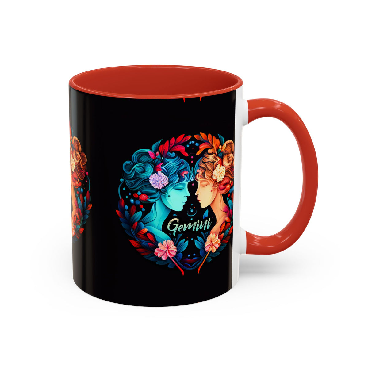Gemini Zodiac Coffee Mug, Custom Ceramic 11oz & 15oz Colorful Design - Ira World Art LLC
