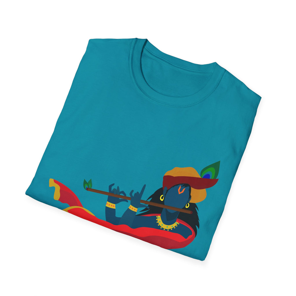 Krishna Tees Unisex T-Shirt - Indian Spiritual Clothing, Krishna Boho Shirt, Yoga Apparel, Unisex Graphic Tee, Hindu Krishna Top - Ira World Art LLC