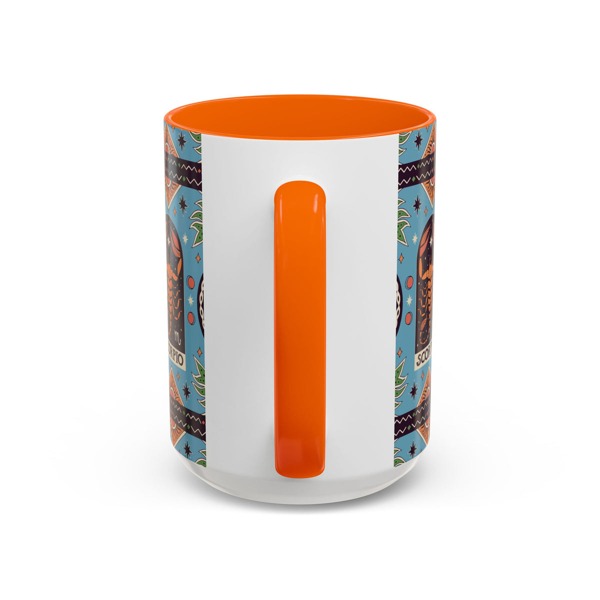 Colorful Scorpio Zodiac Ceramic Mug, Custom 11oz & 15oz Coffee Cup Design - Ira World Art LLC