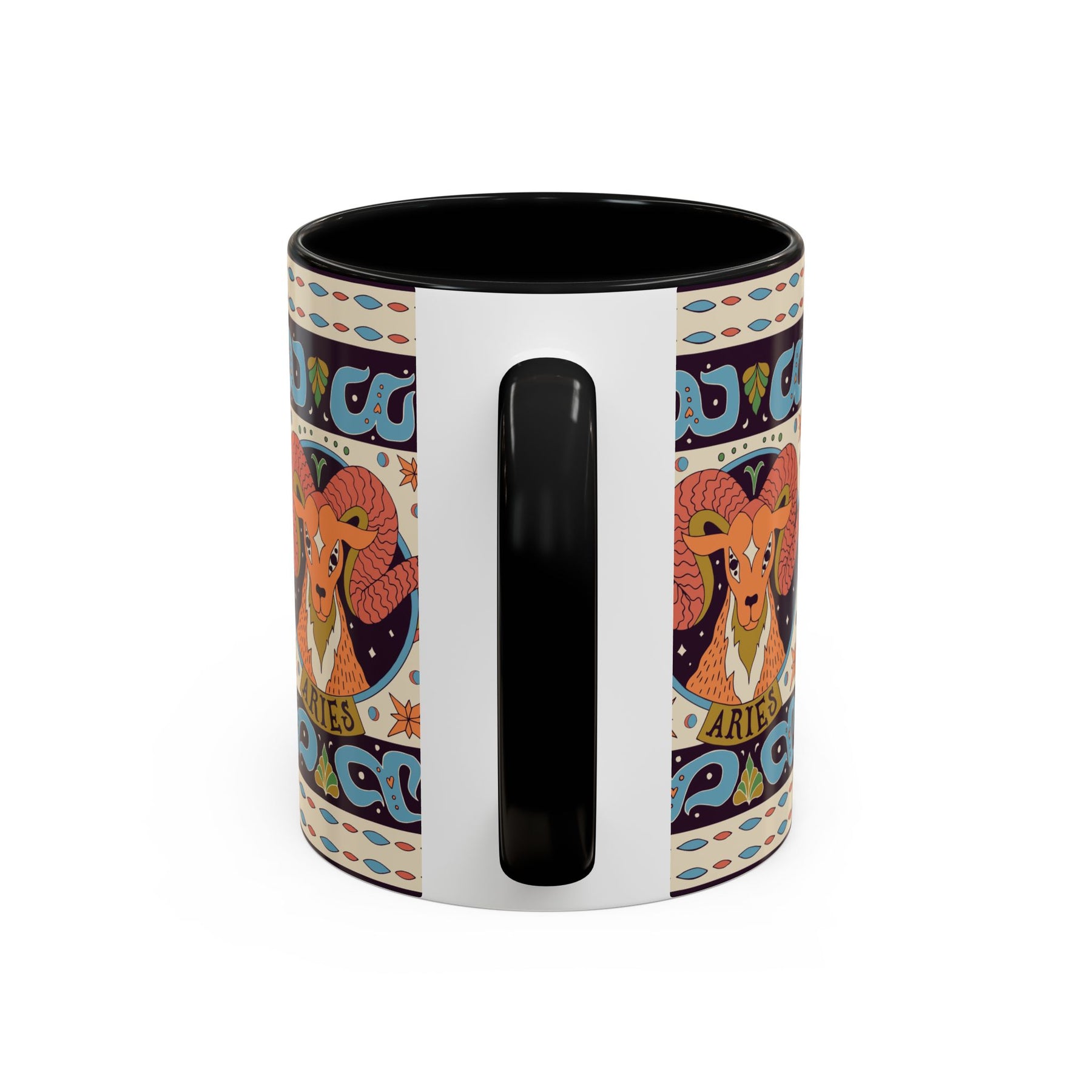 Colorful Capricorn Coffee Mug, Custom Ceramic 11oz & 15oz Zodiac Design - Ira World Art LLC