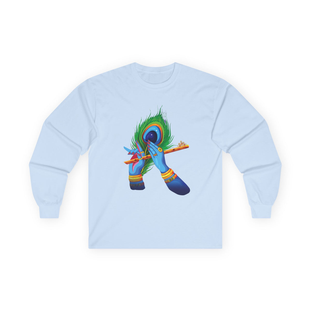 Vibrant Artistic Long Sleeve Tee, Spiritual Gift, Unisex Cotton Shirt, Festival Apparel, Faith-Based Fashion, Colorful Tee - Ira World Art LLC
