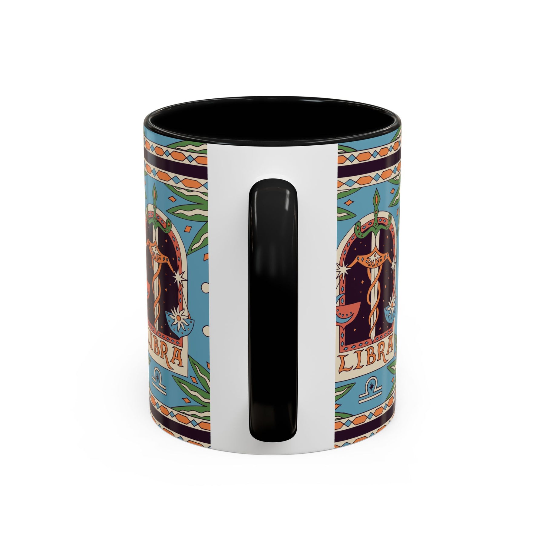 Custom Libra Coffee Mug, Colorful Ceramic 11oz & 15oz Zodiac Design - Ira World Art LLC