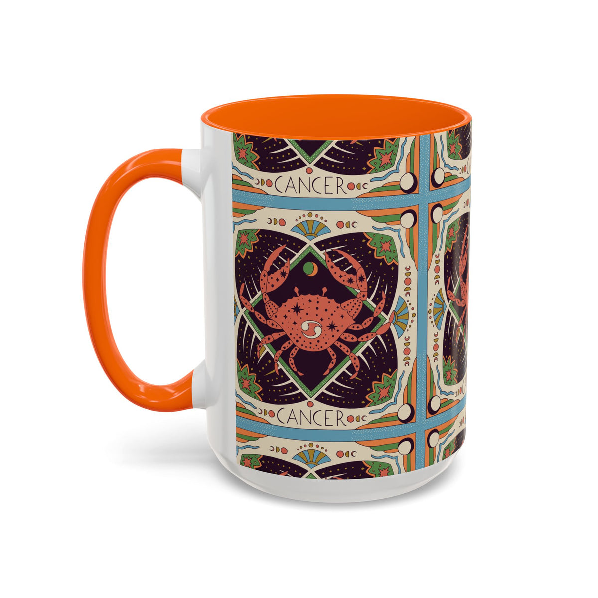 Colorful Capricorn Ceramic Mug, Custom 11oz & 15oz Zodiac Coffee Cup - Ira World Art LLC
