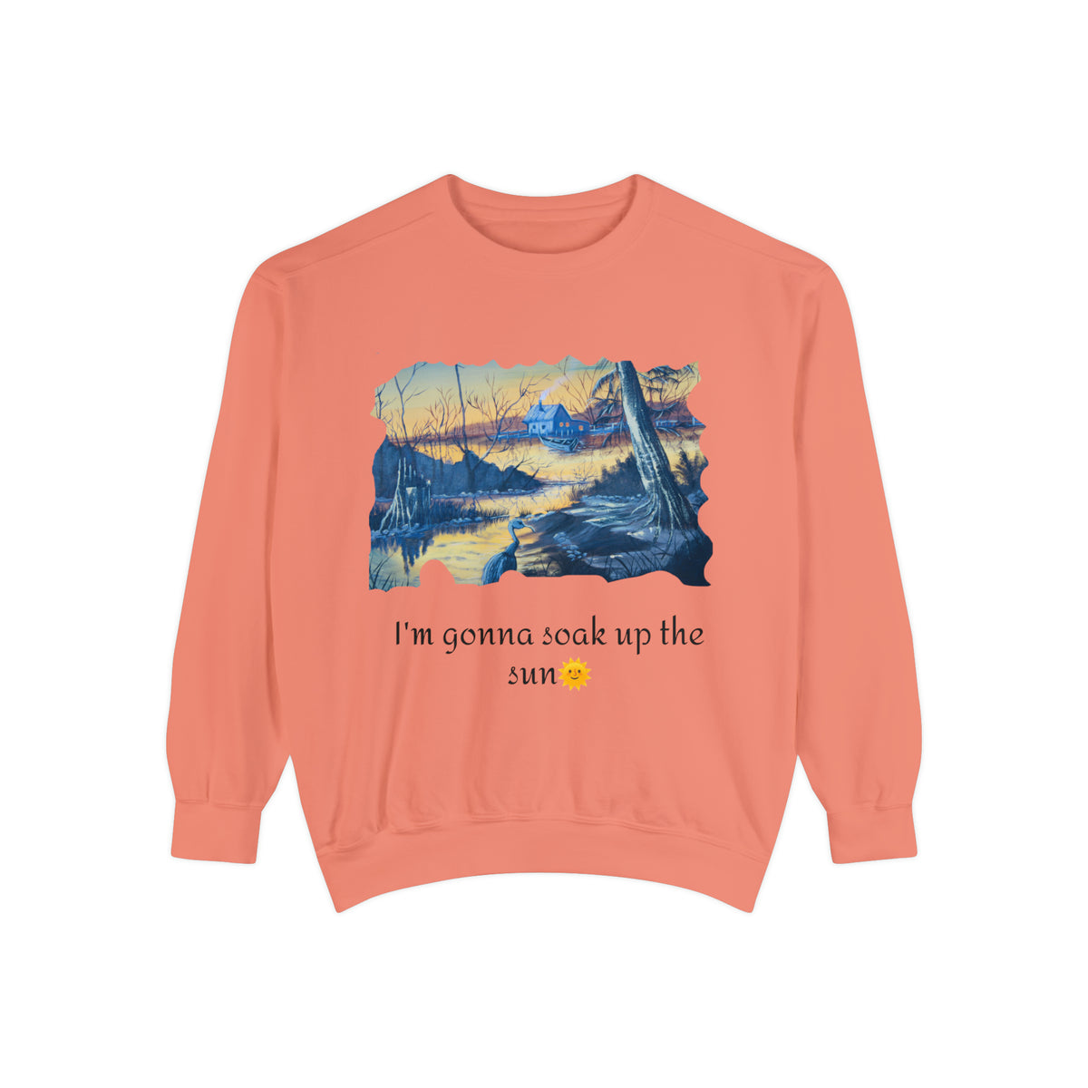 Unisex Garment-Dyed Sweatshirt - Ira World Art LLC