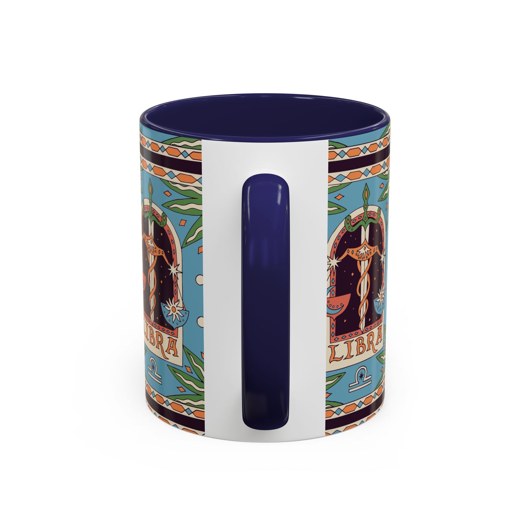 Custom Libra Coffee Mug, Colorful Ceramic 11oz & 15oz Zodiac Design - Ira World Art LLC