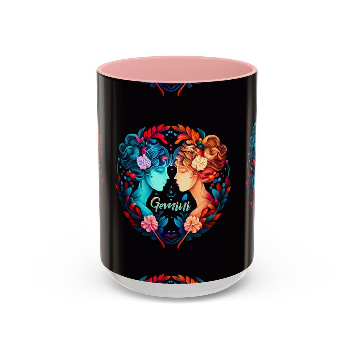 Gemini Zodiac Coffee Mug, Custom Ceramic 11oz & 15oz Colorful Design - Ira World Art LLC