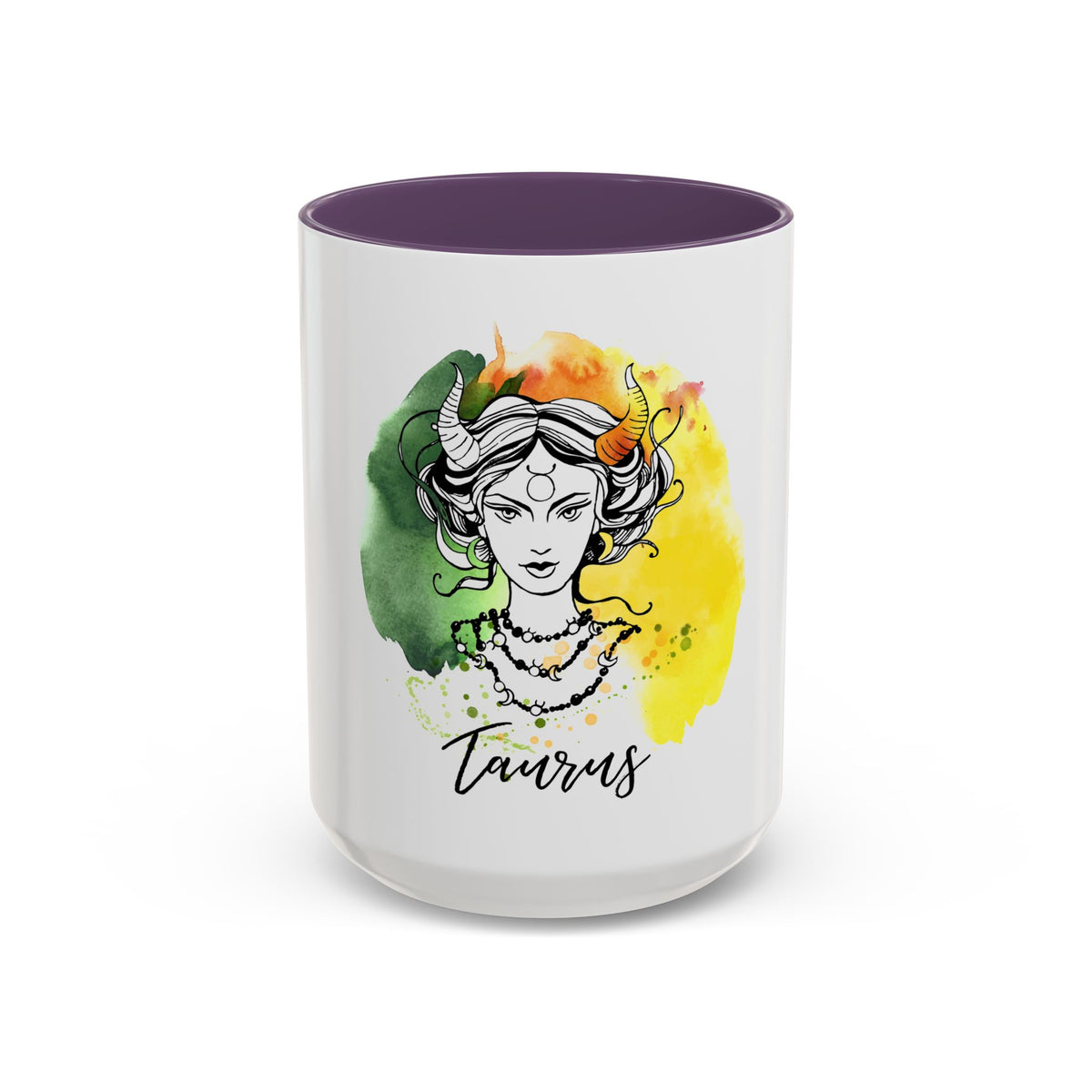 Taurus Zodiac Coffee Mug, Custom Printed 11oz & 15oz Unique Design - Ira World Art LLC