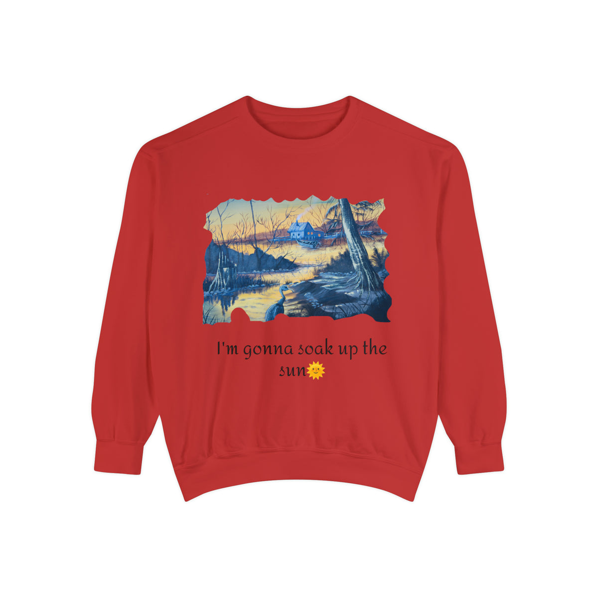 Unisex Garment-Dyed Sweatshirt - Ira World Art LLC
