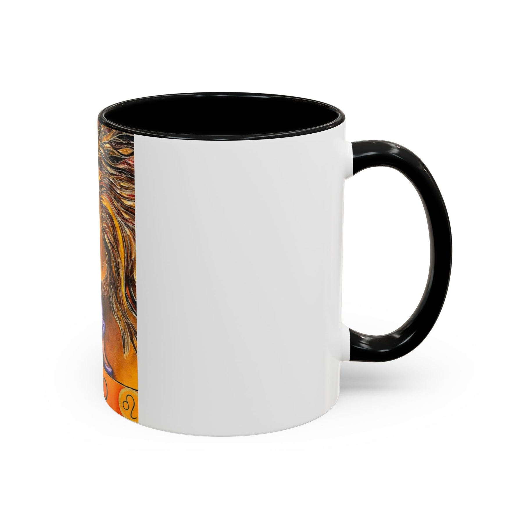 Leo Zodiac 11oz Ceramic Coffee Mug with Bold Accent Design, Astrology Gift - Ira World Art LLC