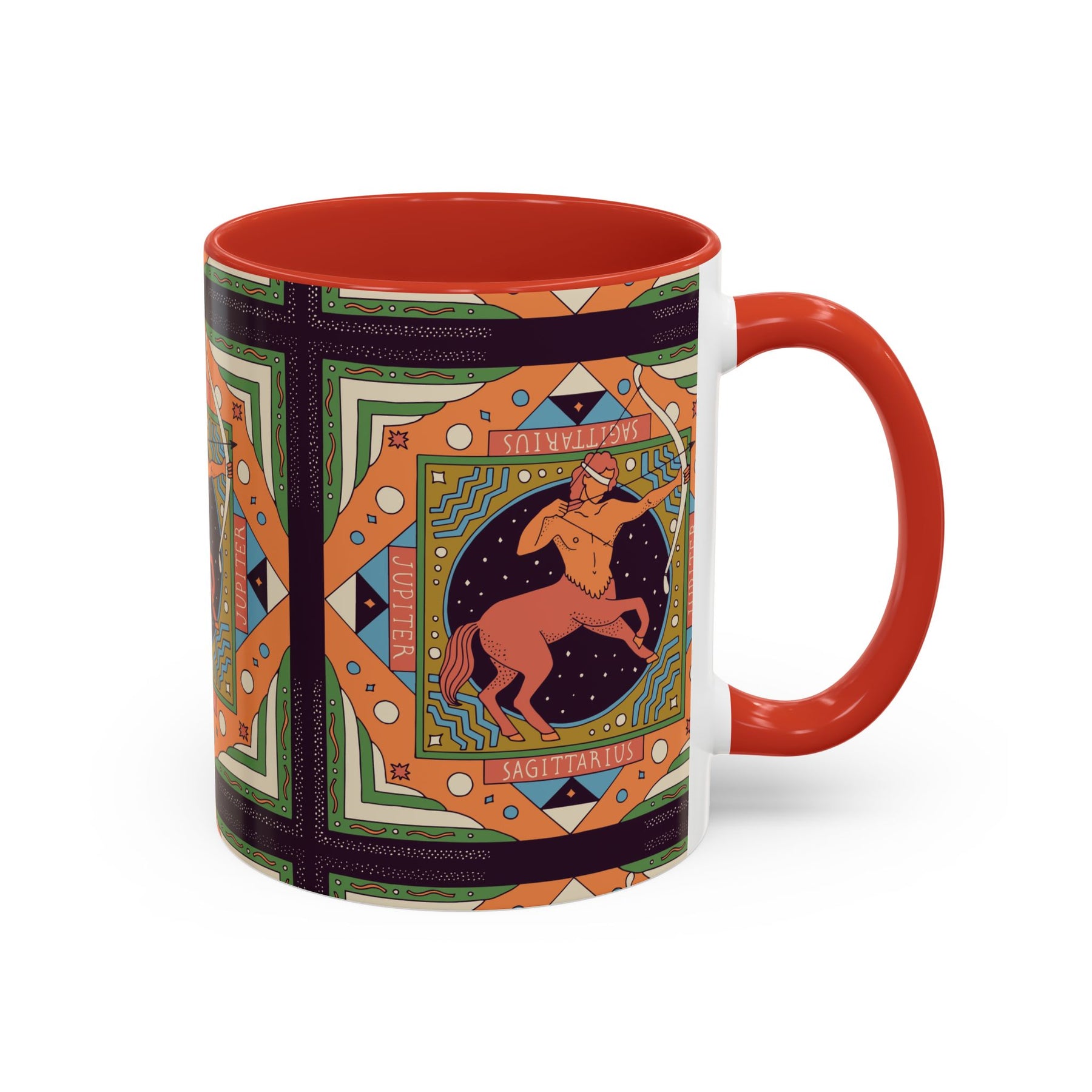 Sagittarius Custom Coffee Mug, Vibrant 11oz & 15oz Unique Printed Design - Ira World Art LLC